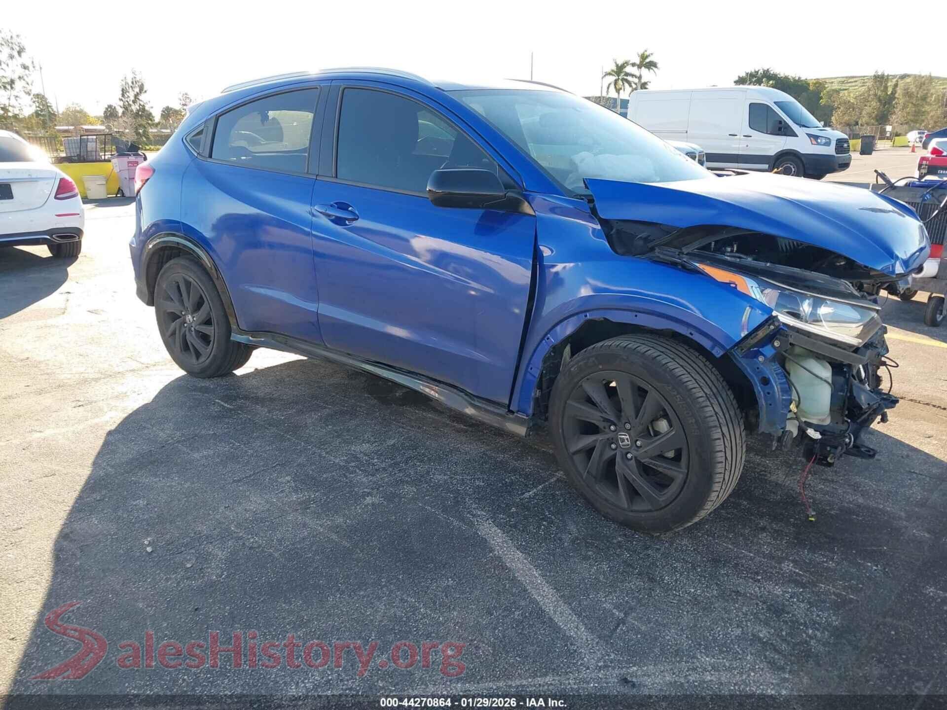 2021 HONDA HR-V — VIN 3CZRU5H16MM721328