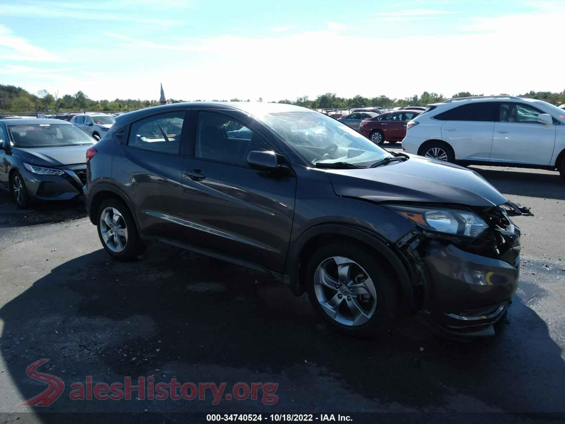 2016 HONDA HR-V — VIN 3CZRU5H37GM754151