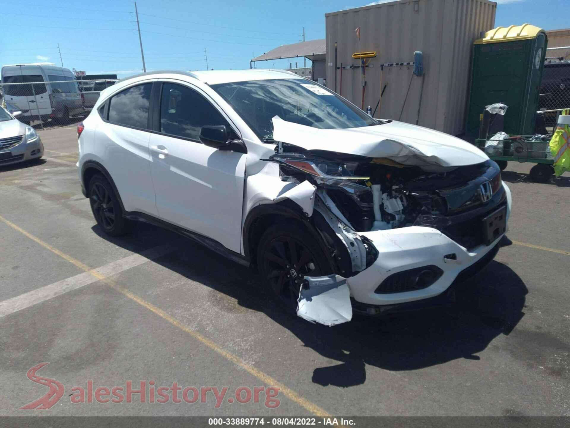 2021 HONDA HR-V — VIN 3CZRU6H10MM740639