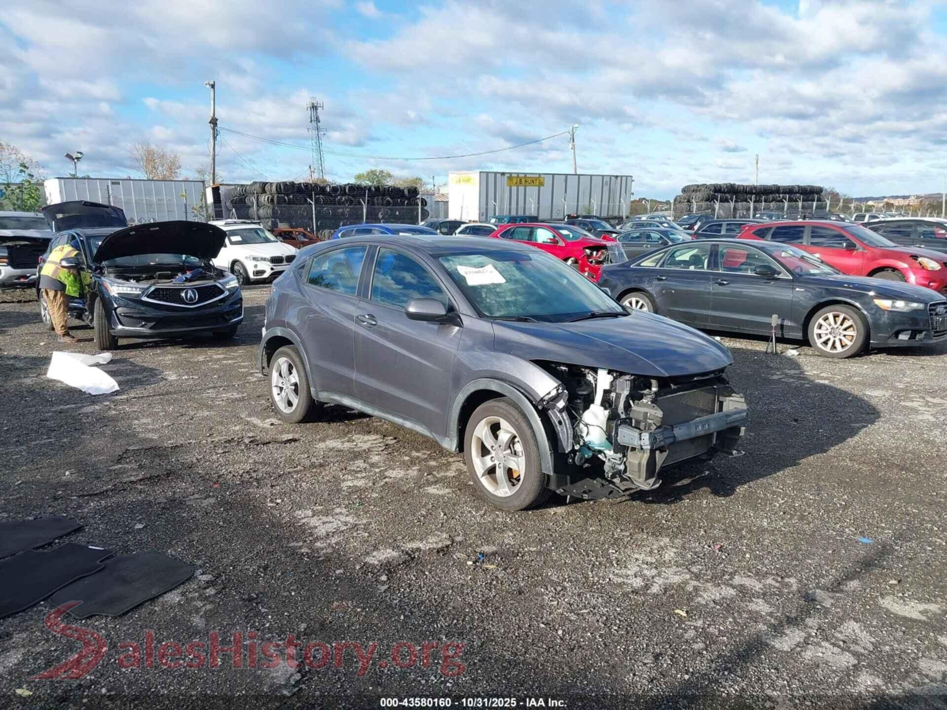 2019 HONDA HR-V — VIN 3CZRU6H37KG718148