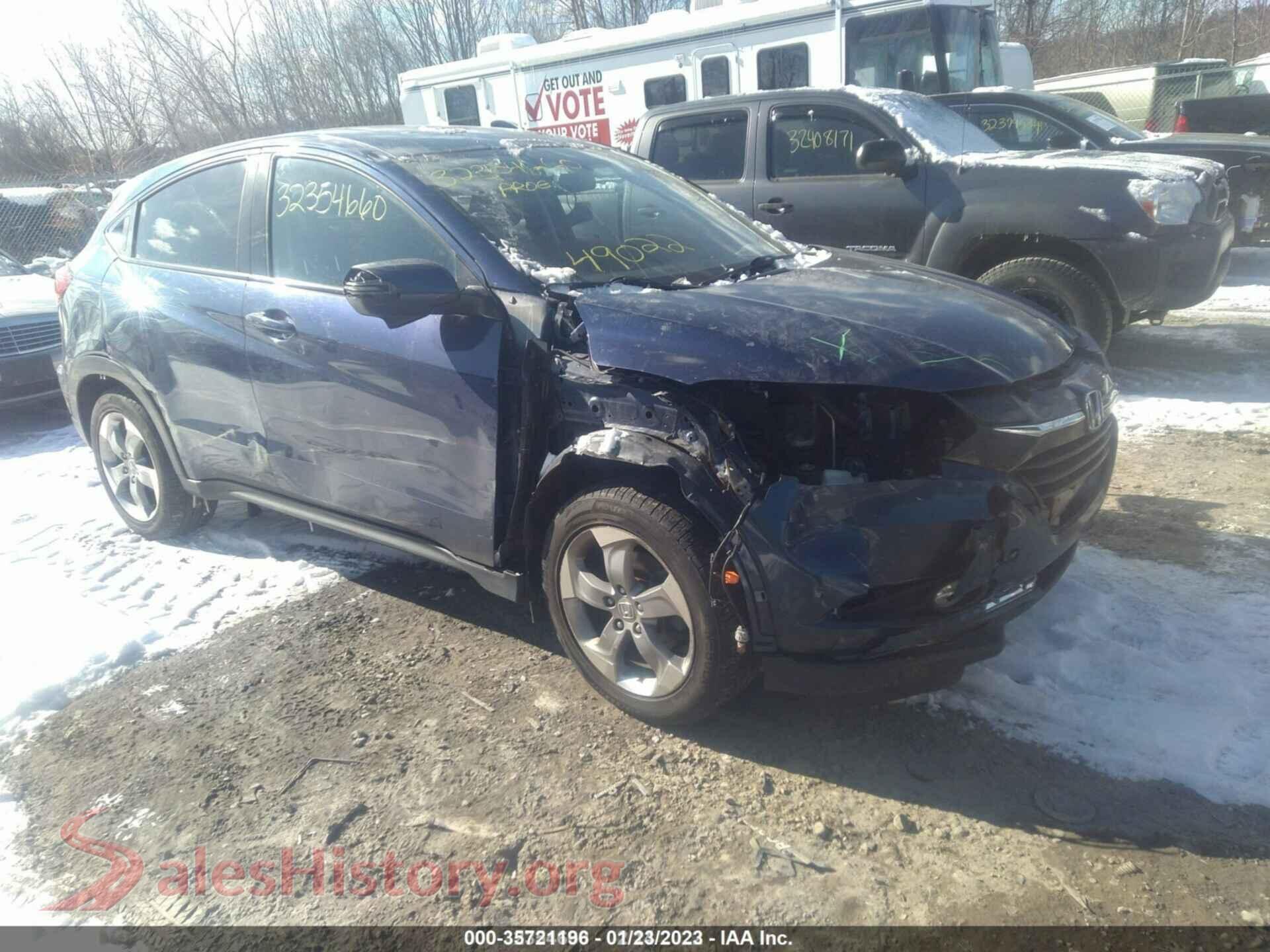 2017 HONDA HR-V — VIN 3CZRU6H59HM715876