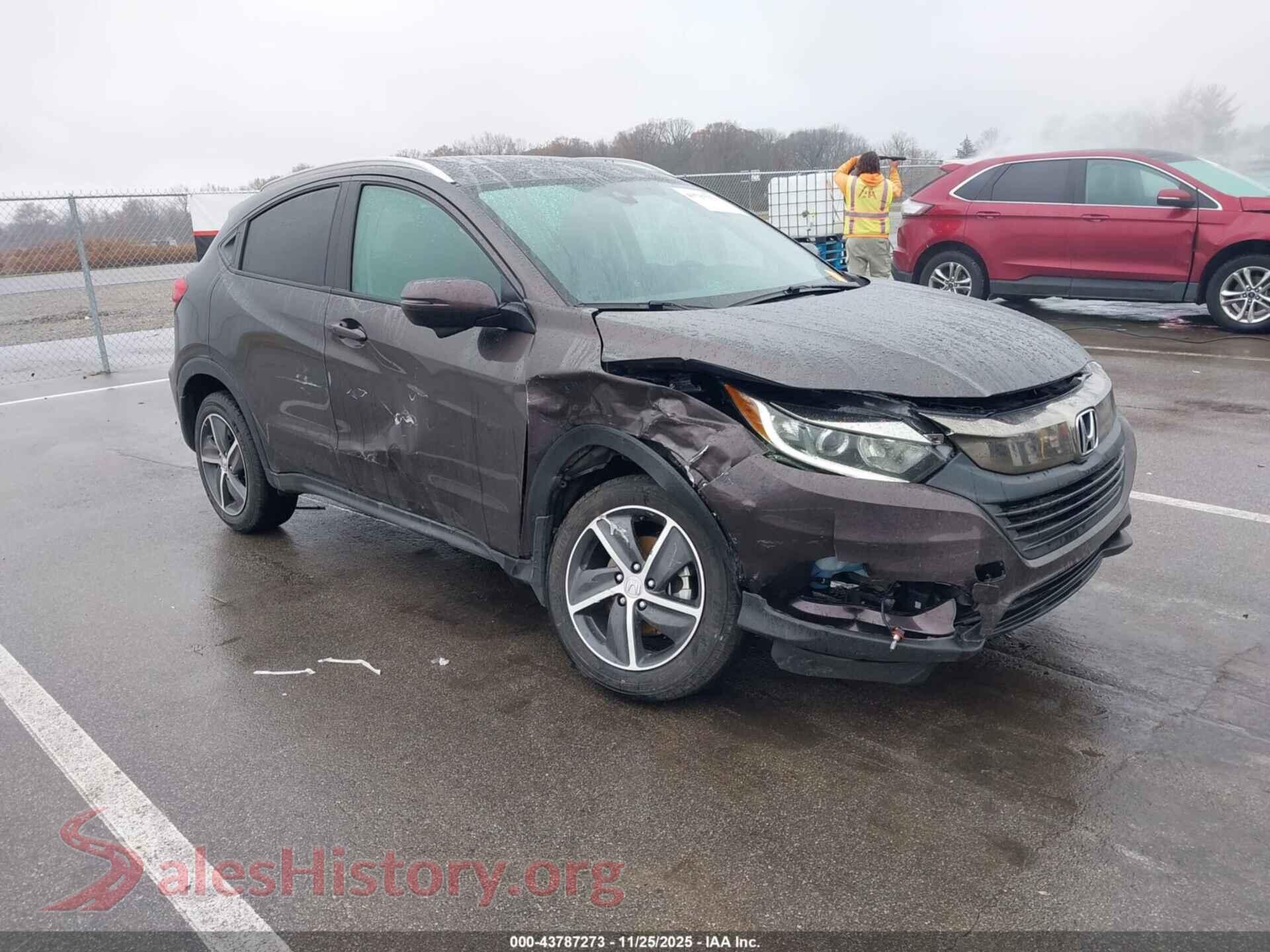 2022 HONDA HR-V — VIN 3CZRU6H5XNM745920