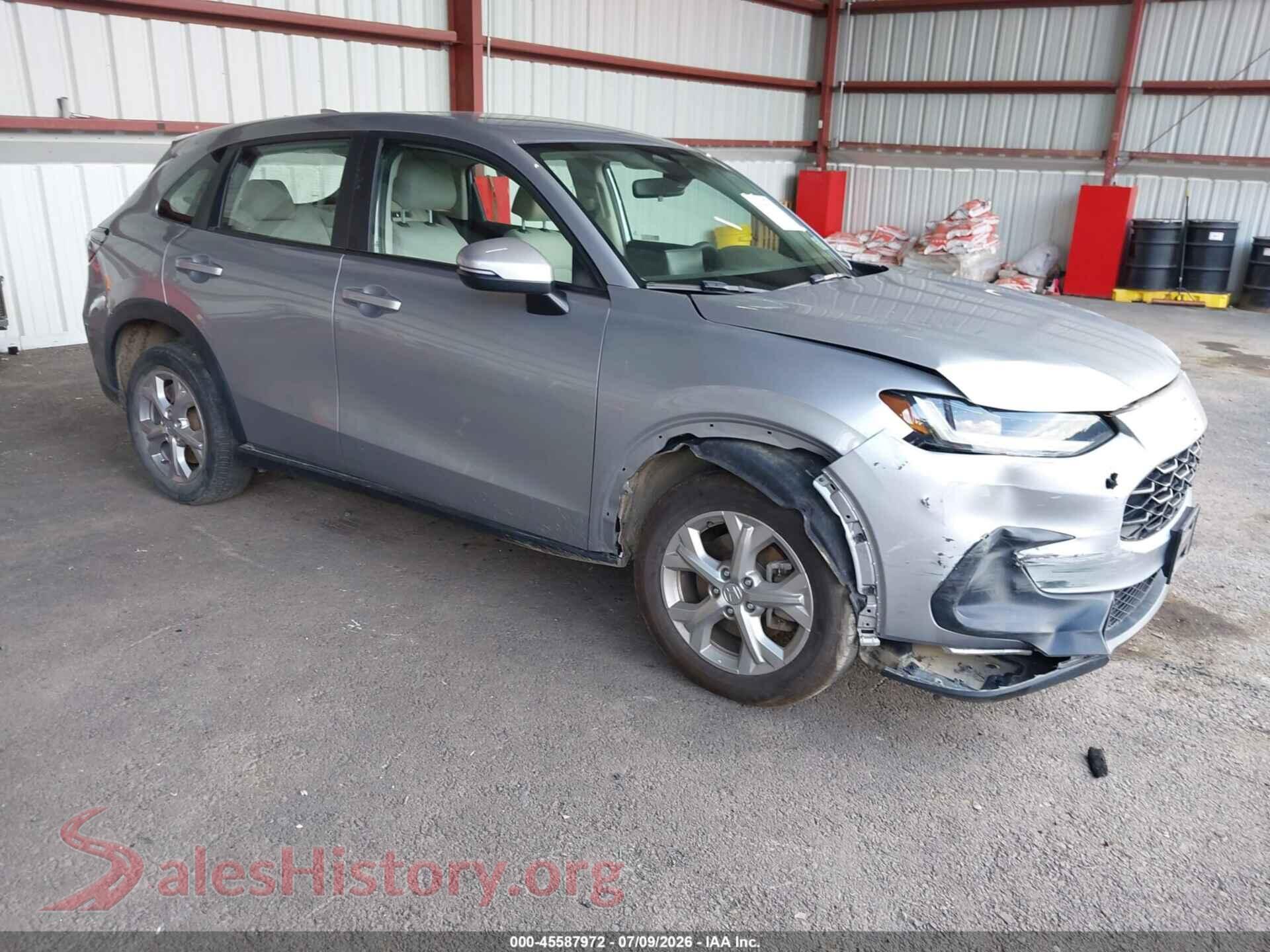 2023 HONDA HR-V — VIN 3CZRZ2H34PM729885