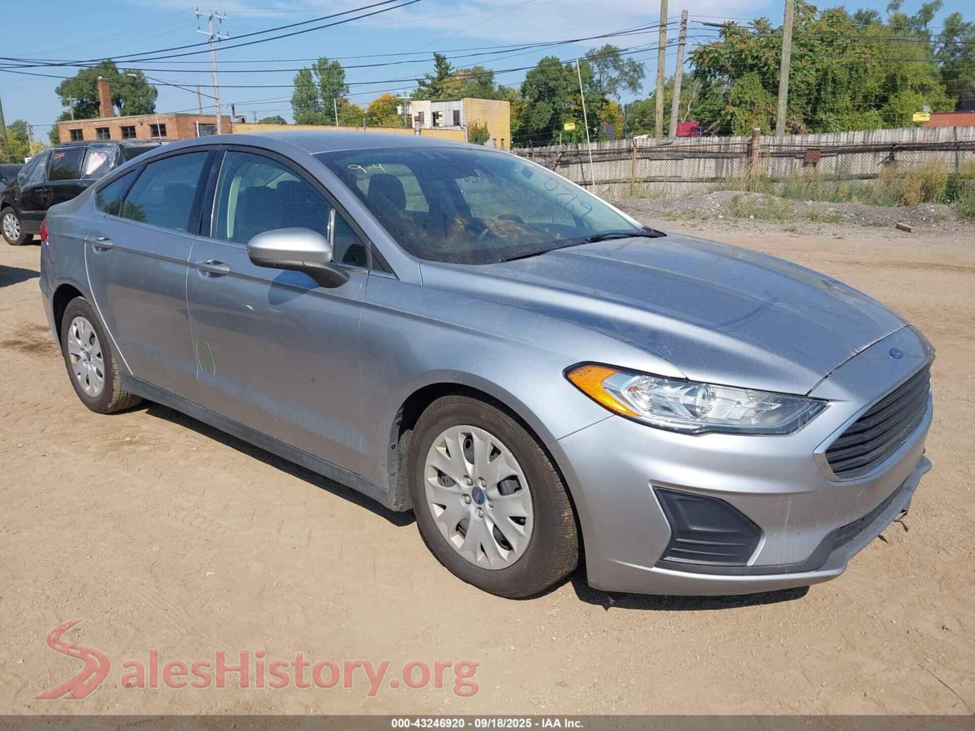2020 FORD FUSION — VIN 3FA6P0G71LR110218