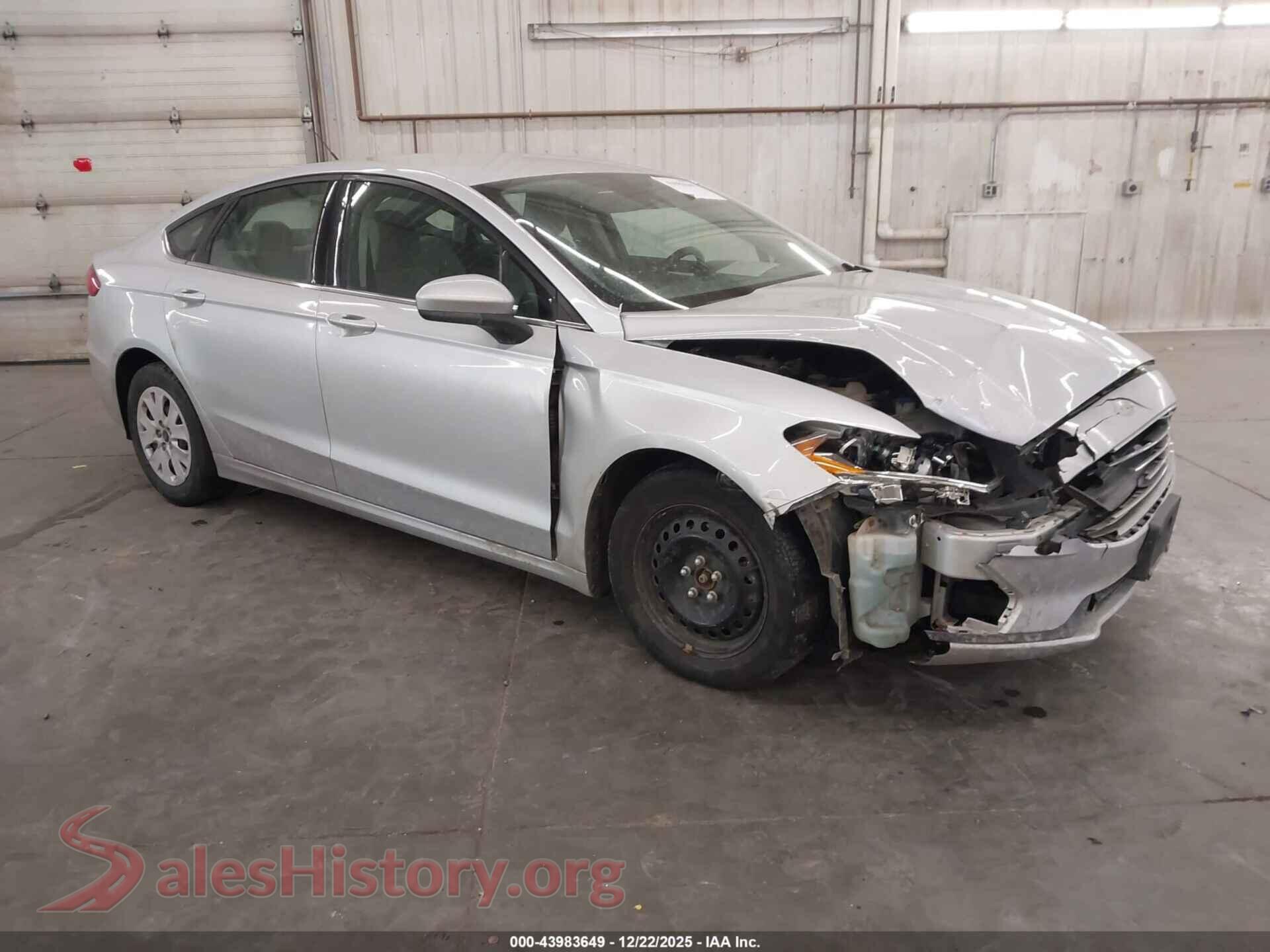 2019 FORD FUSION — VIN 3FA6P0G75KR149408