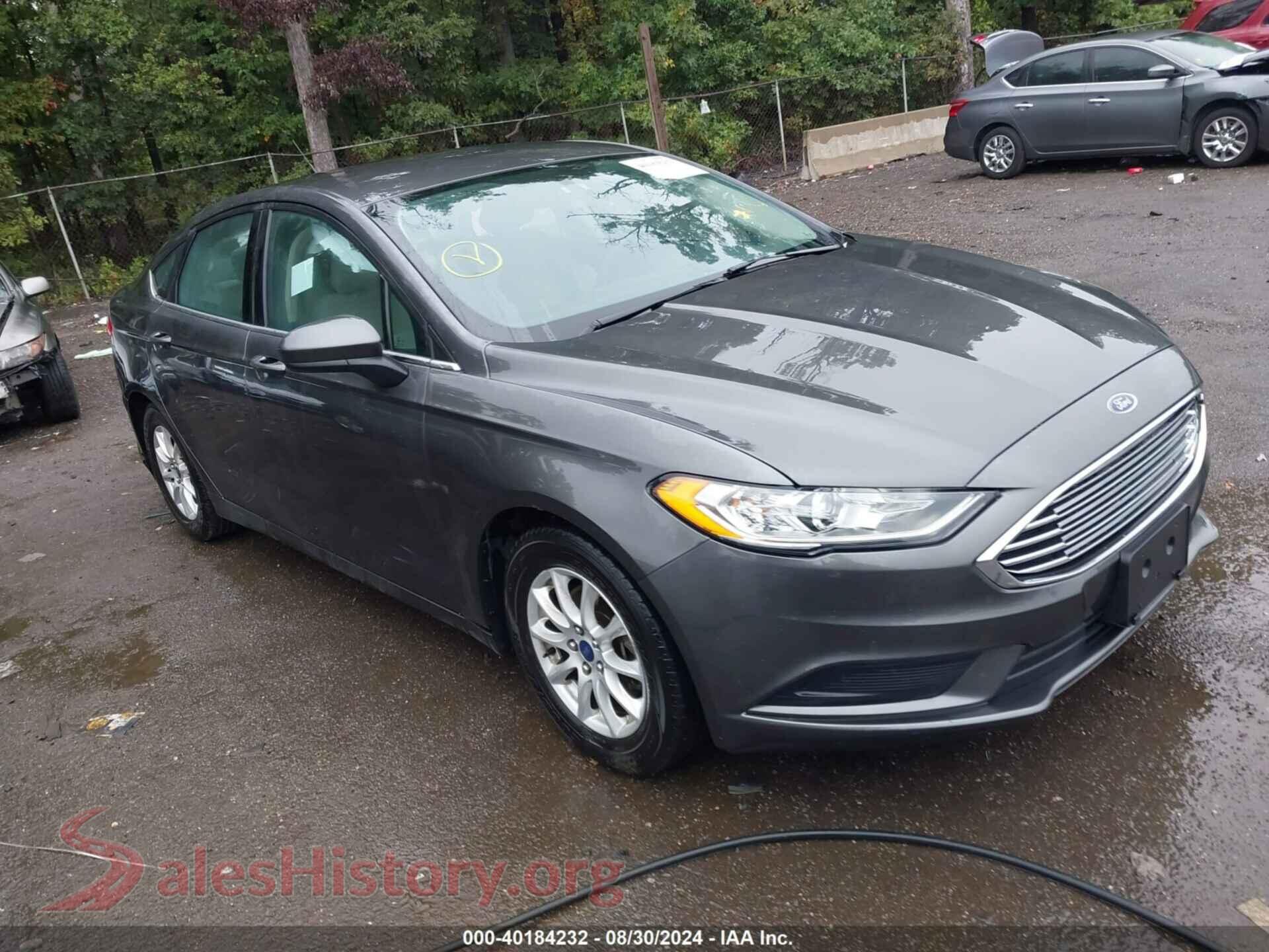 2017 FORD FUSION — VIN 3FA6P0G76HR138250
