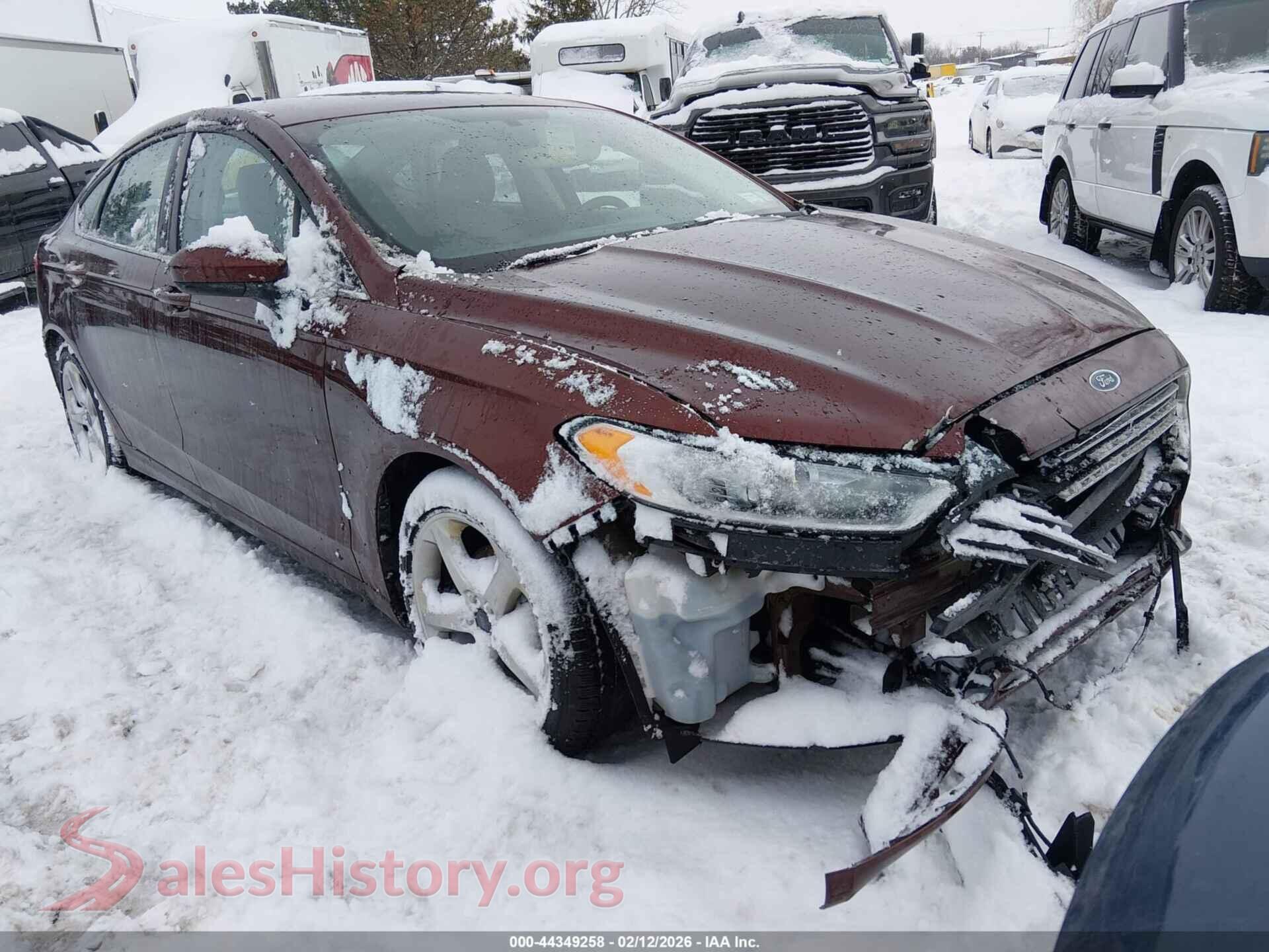 2016 FORD FUSION — VIN 3FA6P0G79GR393974