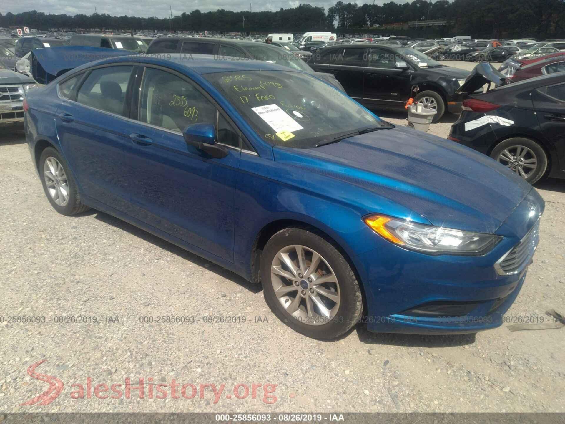 2017 FORD FUSION — VIN 3FA6P0H70HR145287