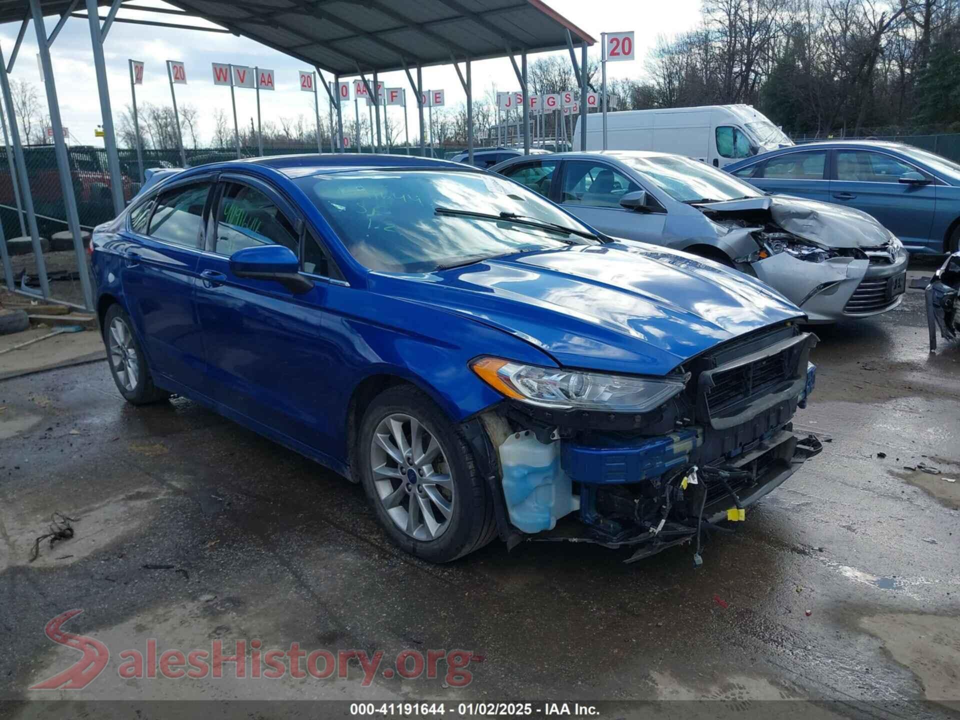2017 FORD FUSION — VIN 3FA6P0H70HR245048