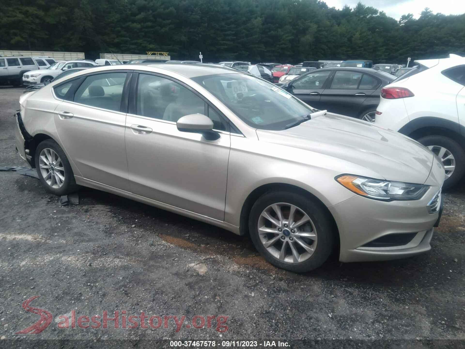 2017 FORD FUSION — VIN 3FA6P0H72HR278858