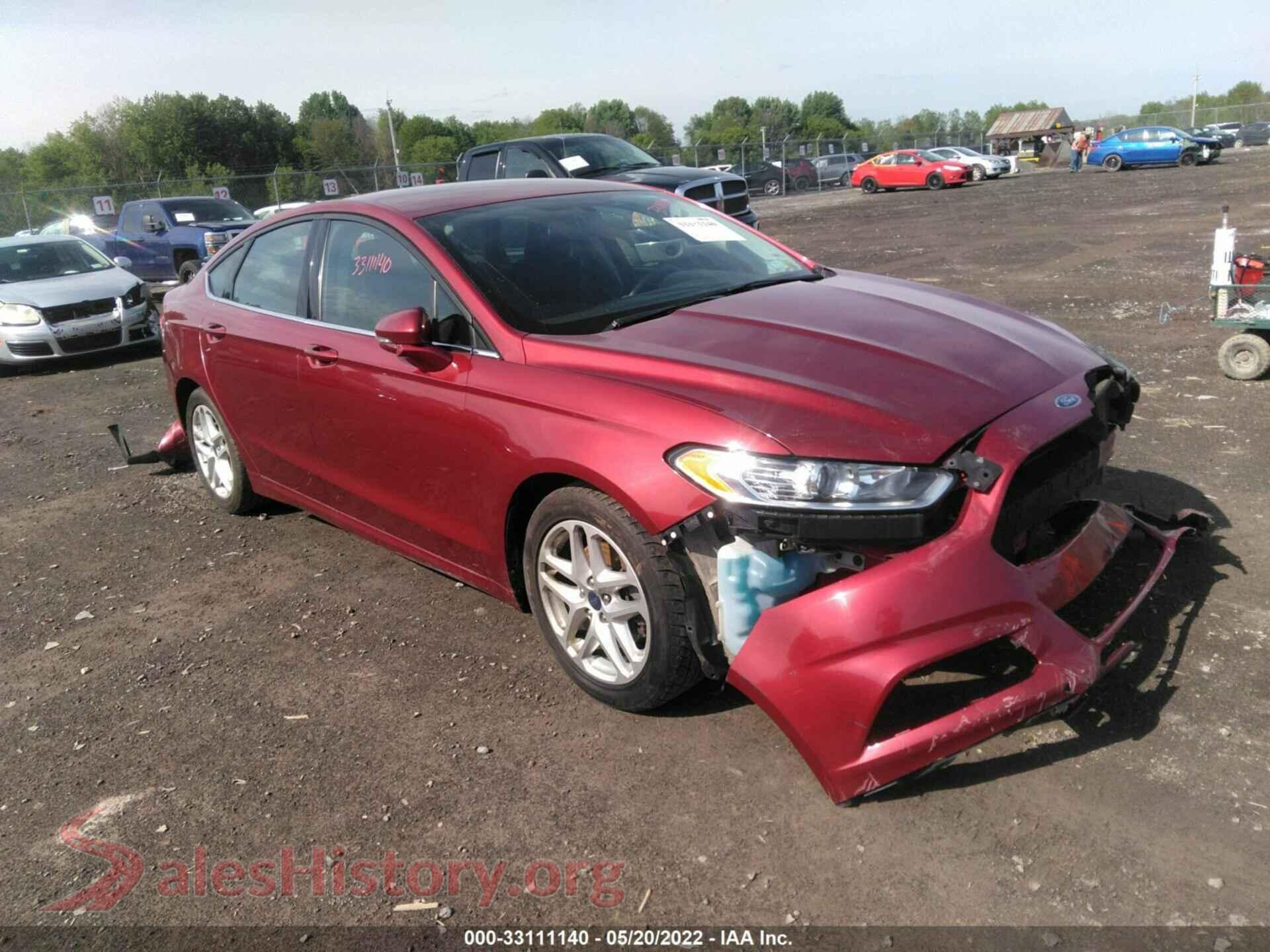 2016 FORD FUSION — VIN 3FA6P0H73GR221437