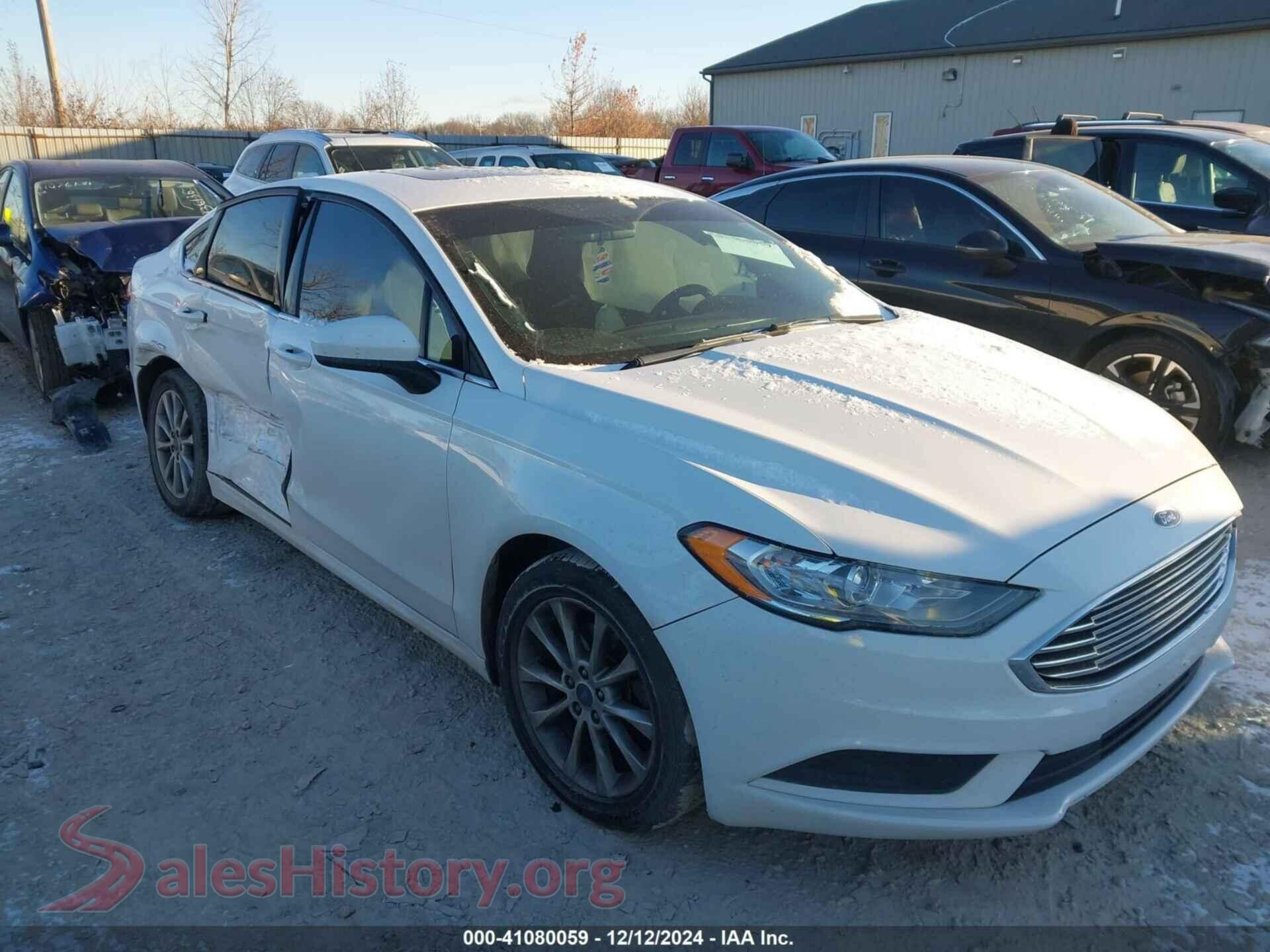 2017 FORD FUSION — VIN 3FA6P0H73HR165789