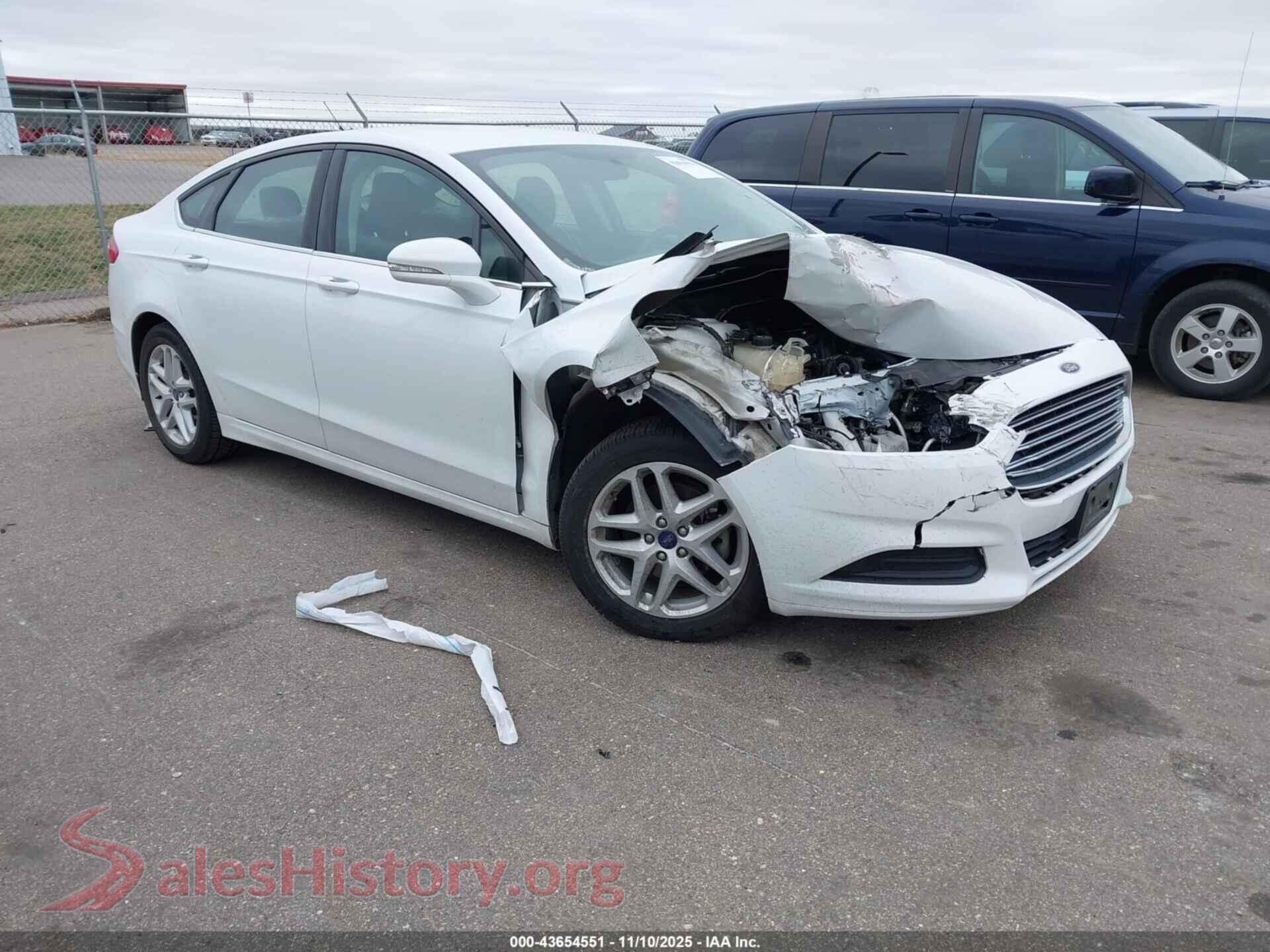 2016 FORD FUSION — VIN 3FA6P0H75GR207703