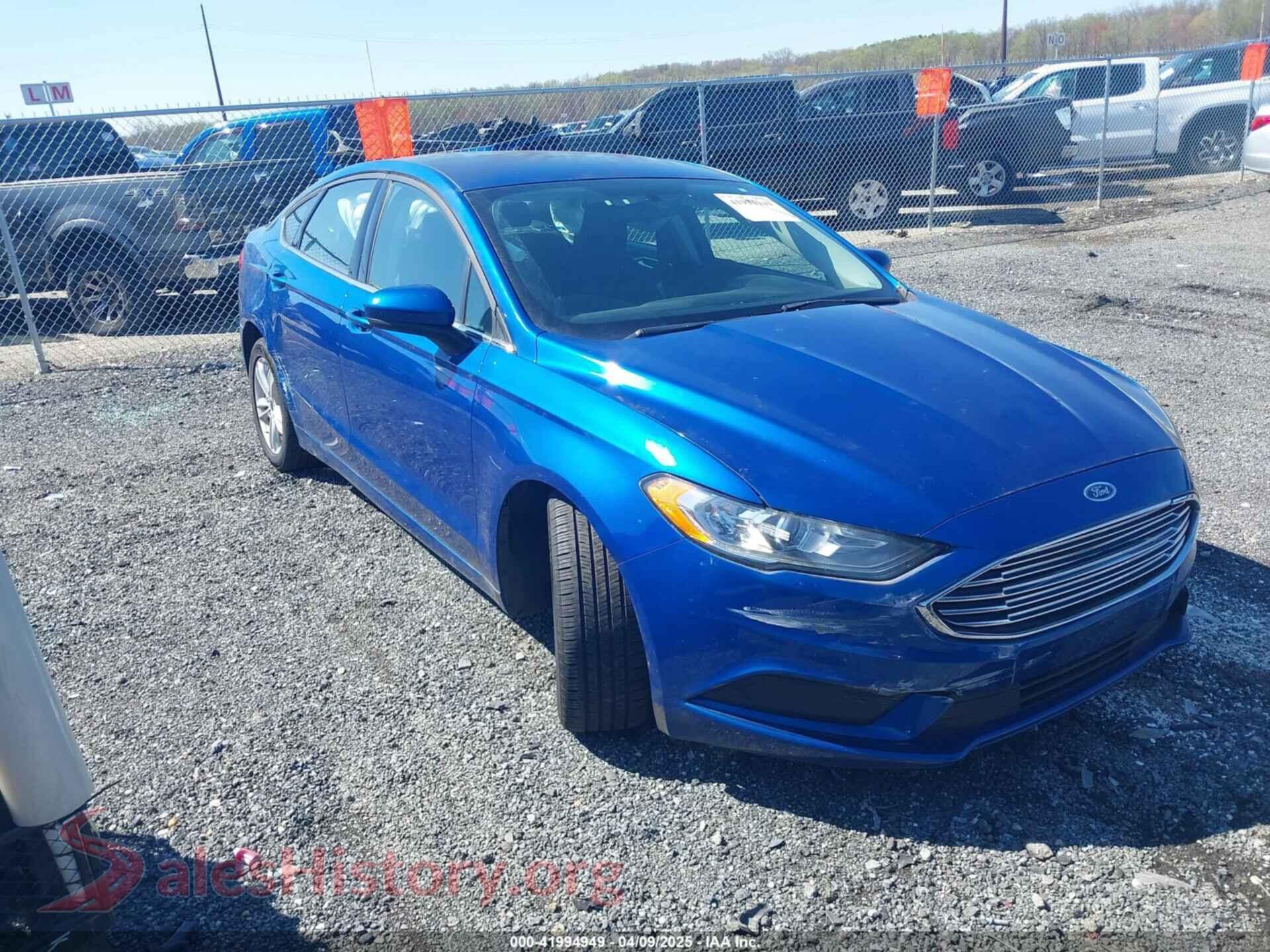 2018 FORD FUSION — VIN 3FA6P0H75JR189856