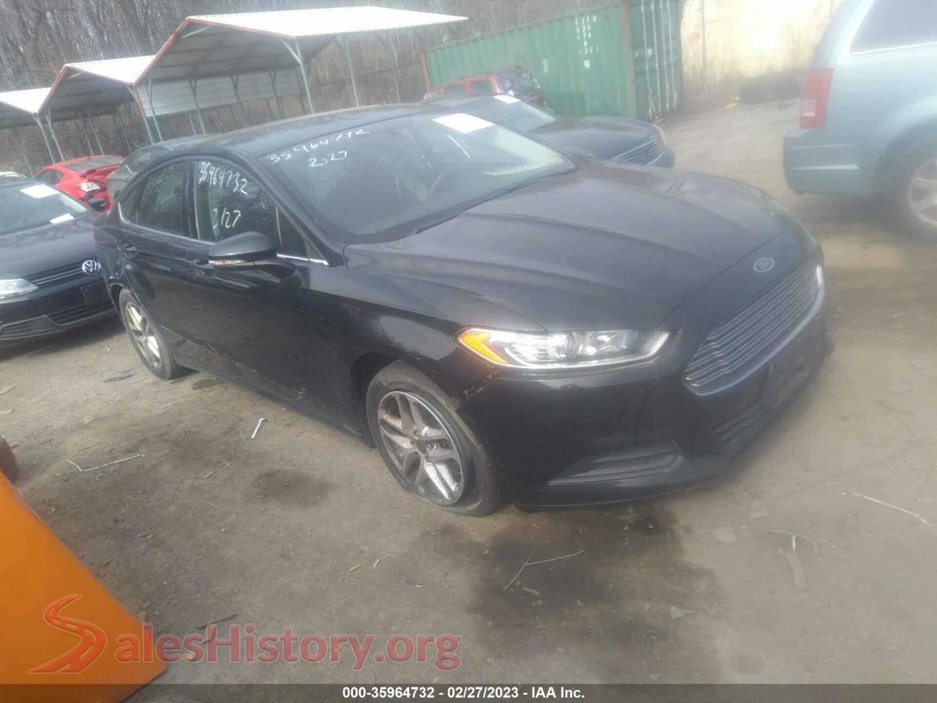 2016 FORD FUSION — VIN 3FA6P0H76GR373261
