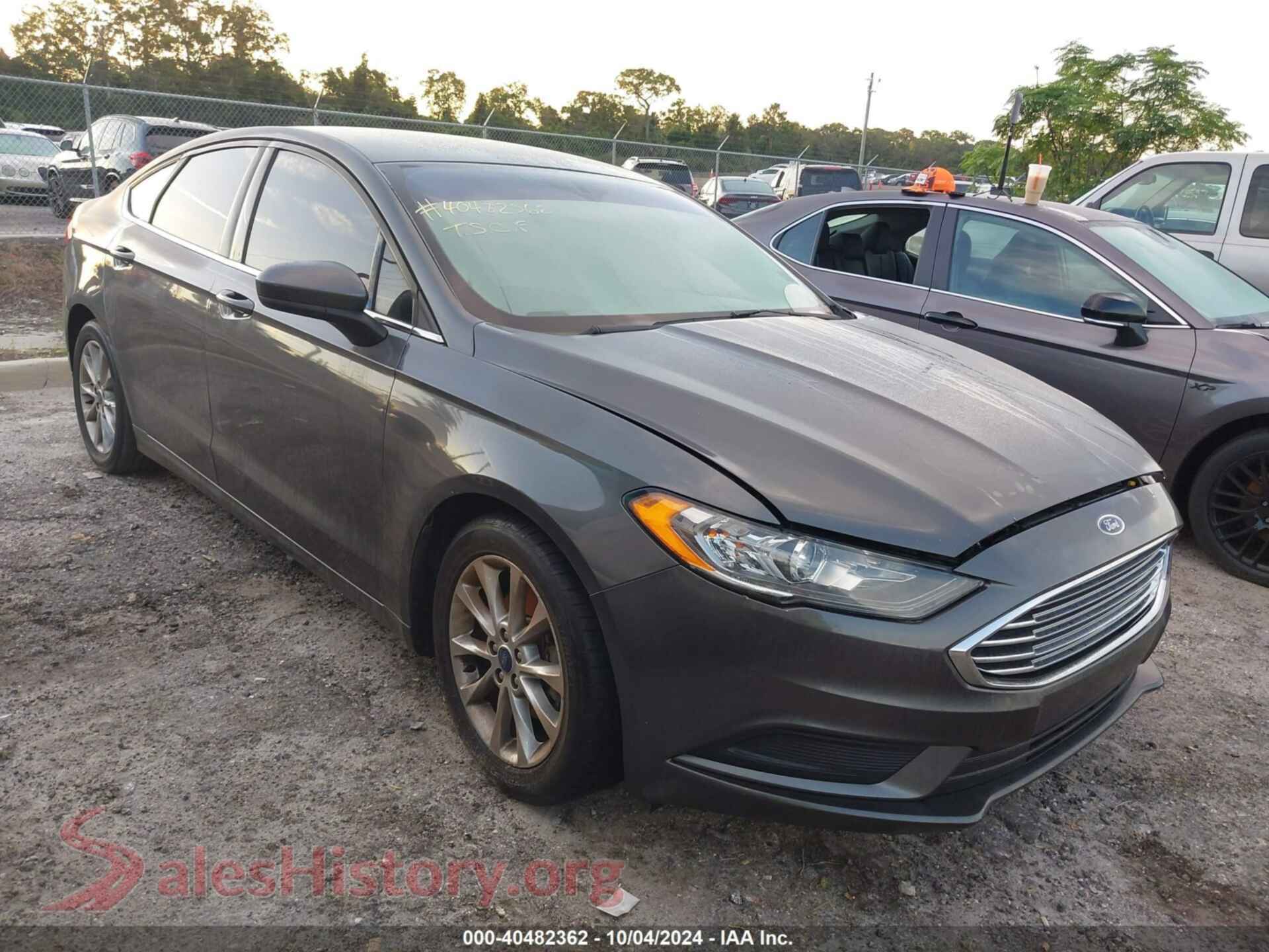 2017 FORD FUSION — VIN 3FA6P0H78HR219443