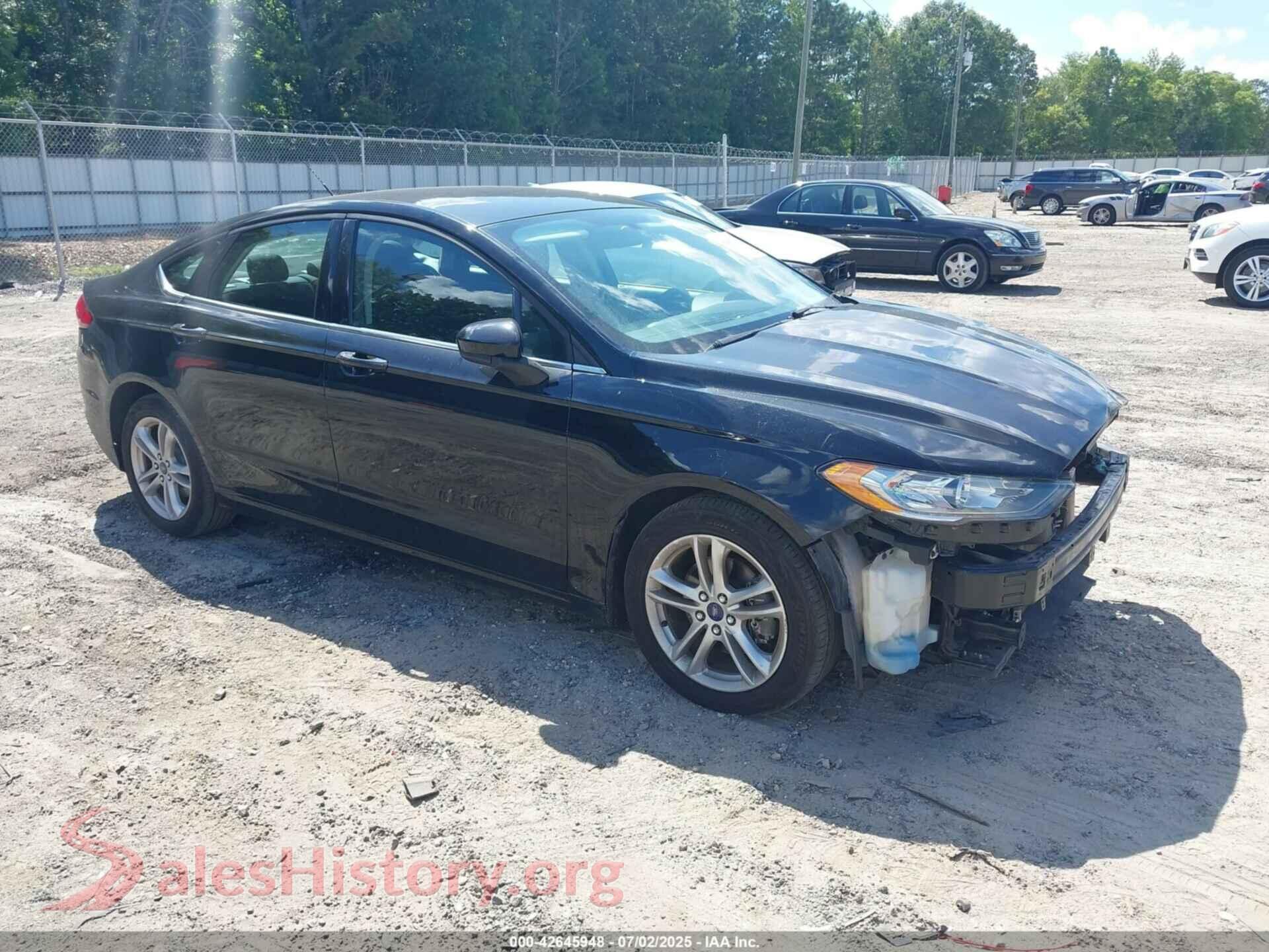 2018 FORD FUSION — VIN 3FA6P0H78JR178396