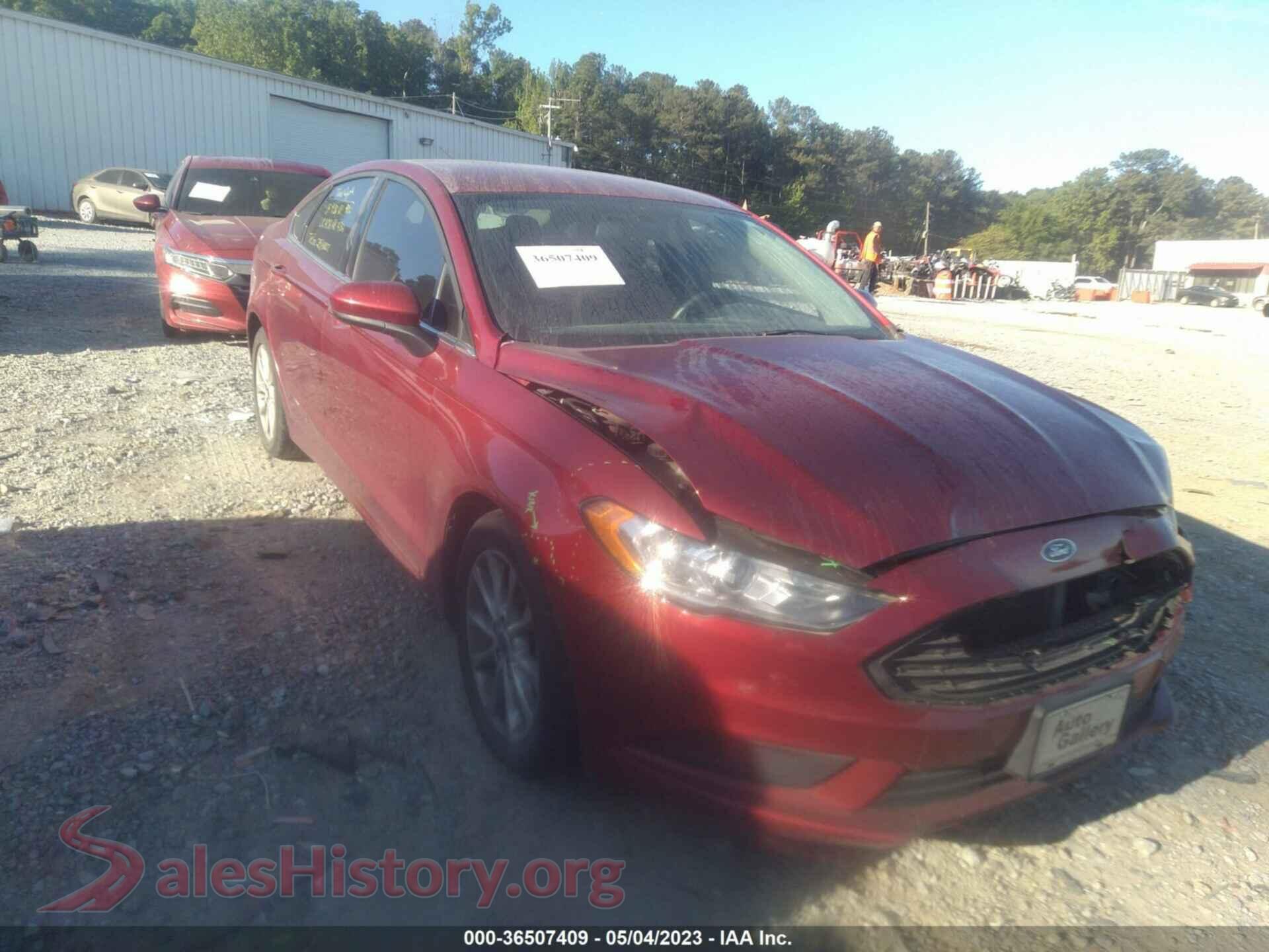 2017 FORD FUSION — VIN 3FA6P0H7XHR160024
