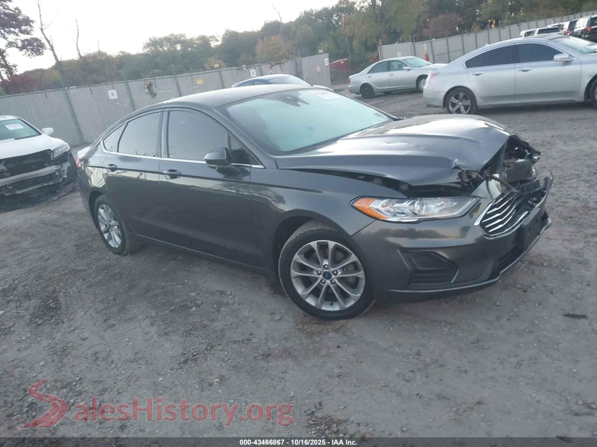2019 FORD FUSION — VIN 3FA6P0HD4KR235121