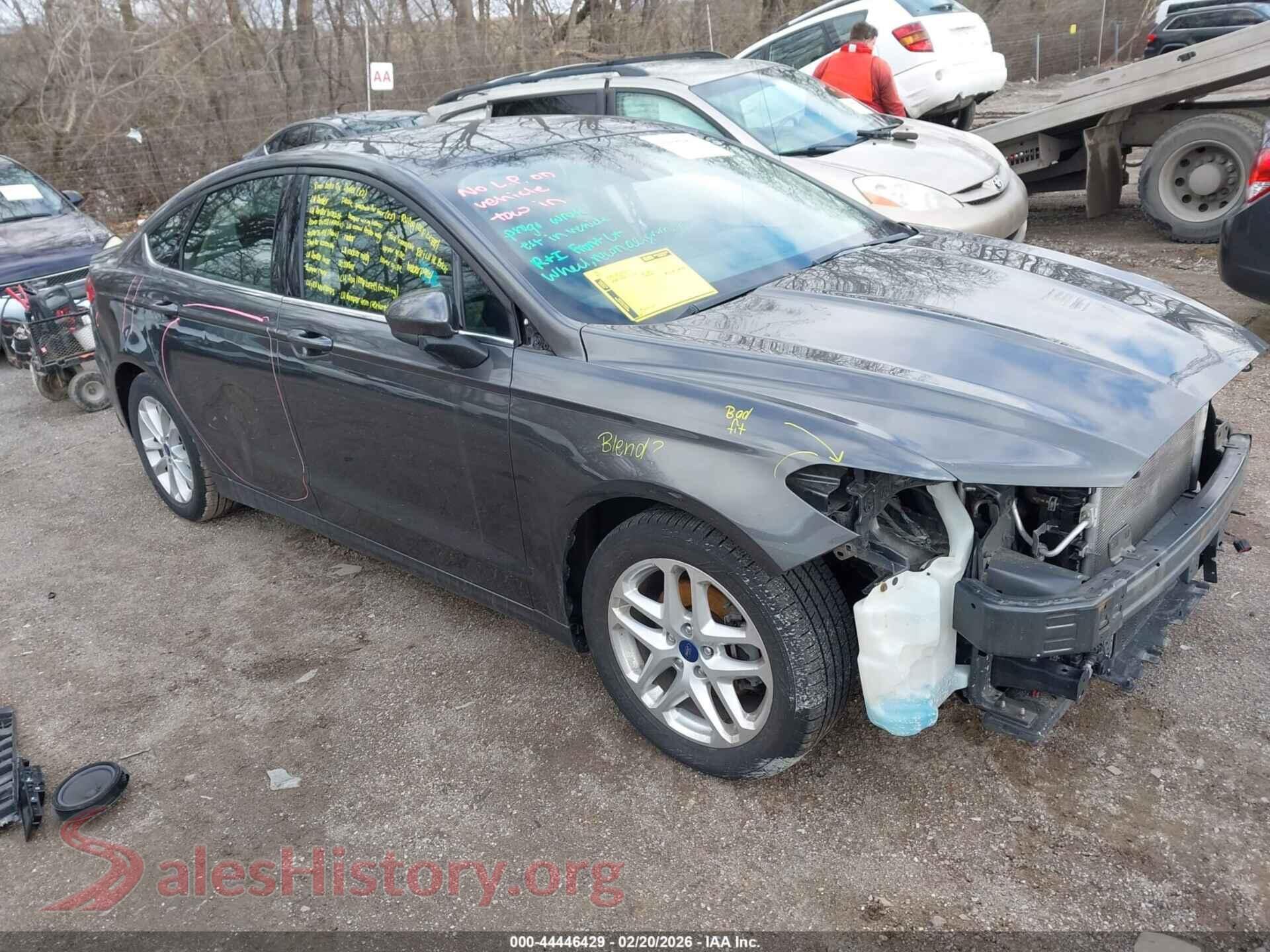 2020 FORD FUSION — VIN 3FA6P0HD9LR226481