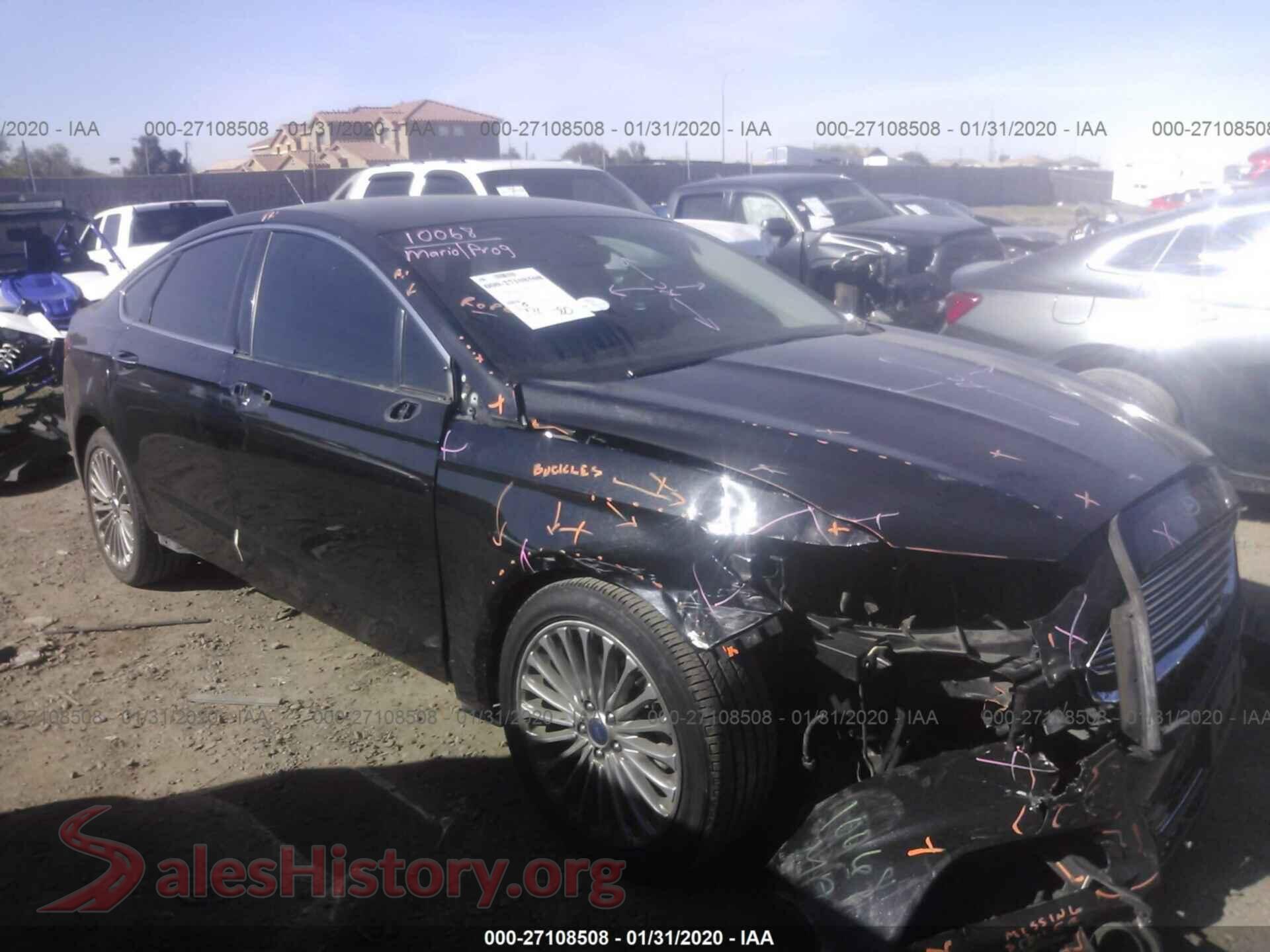 2014 FORD FUSION — VIN 3FA6P0K9XER270903