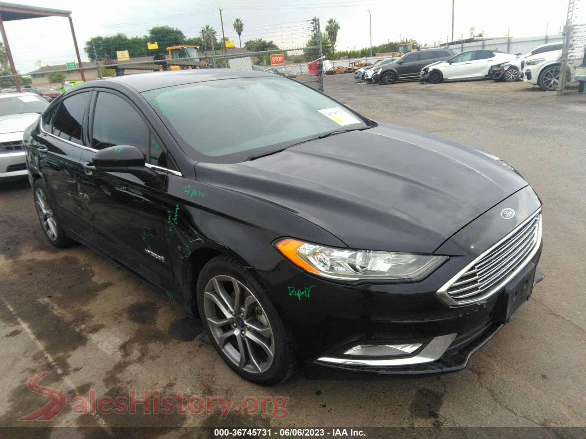 2017 FORD FUSION — VIN 3FA6P0LU0HR149580