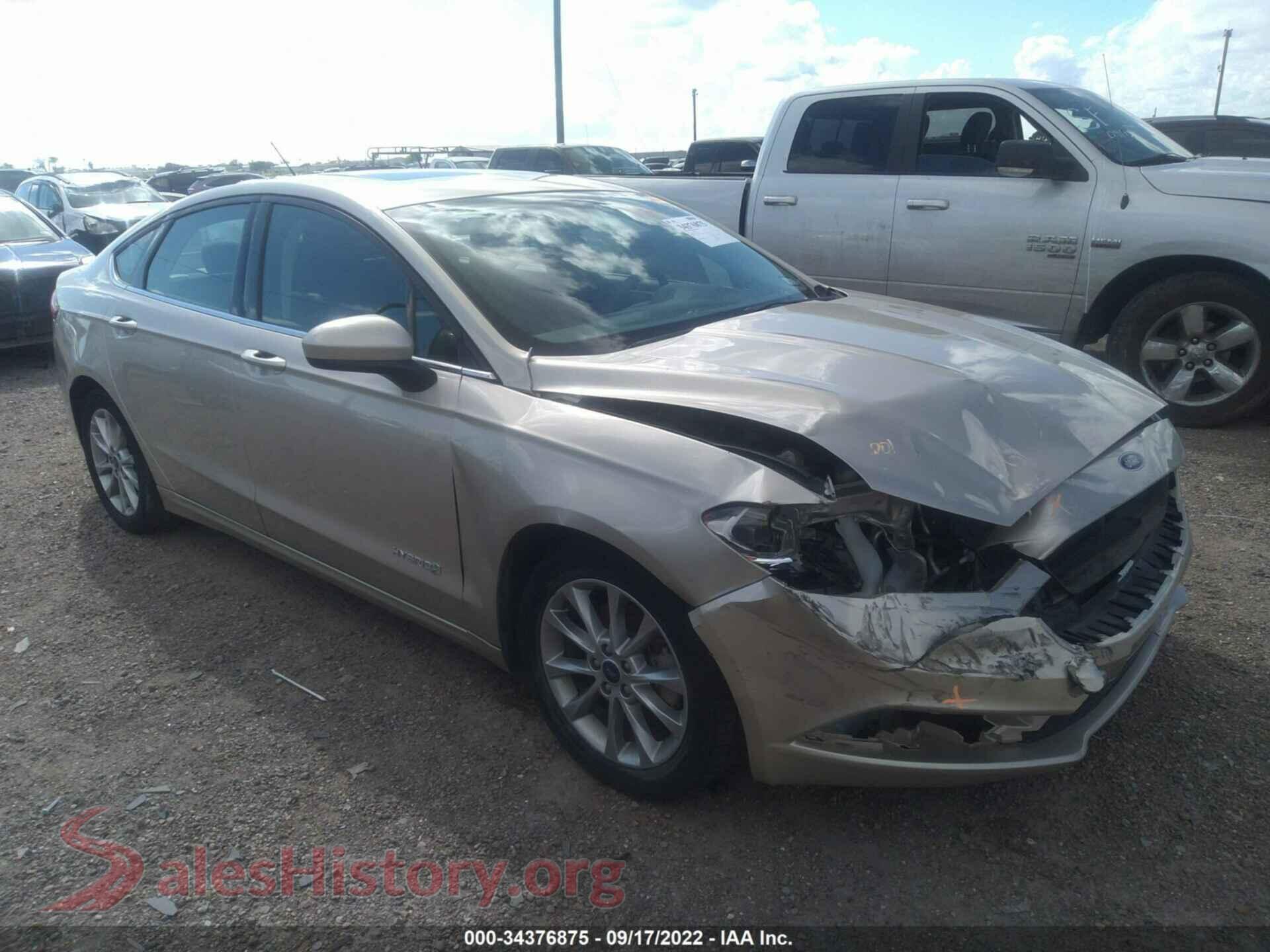 2017 FORD FUSION — VIN 3FA6P0LU0HR216324