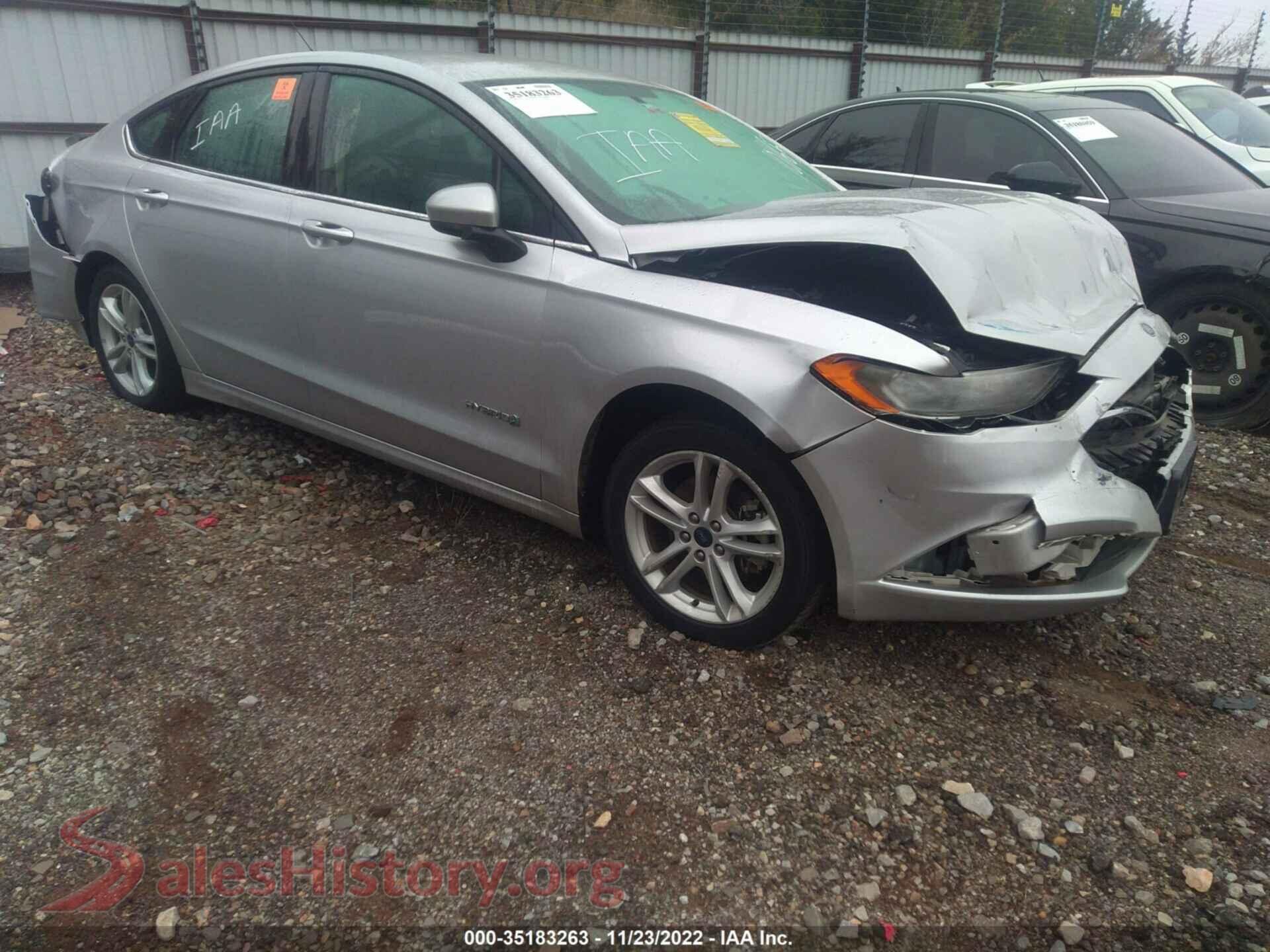 2018 FORD FUSION HYBRID — VIN 3FA6P0LU0JR101650
