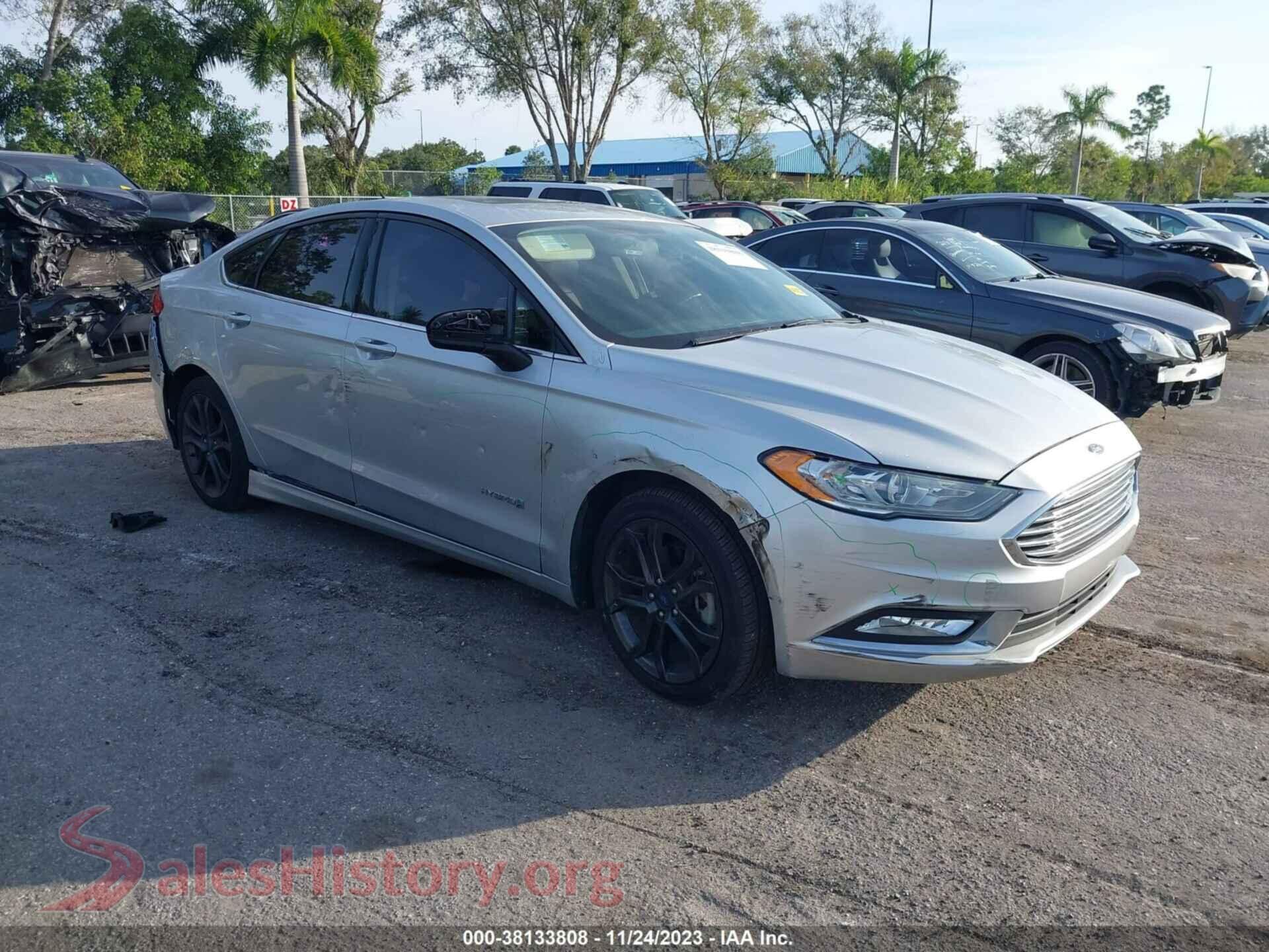 2018 FORD FUSION HYBRID — VIN 3FA6P0LU0JR197408