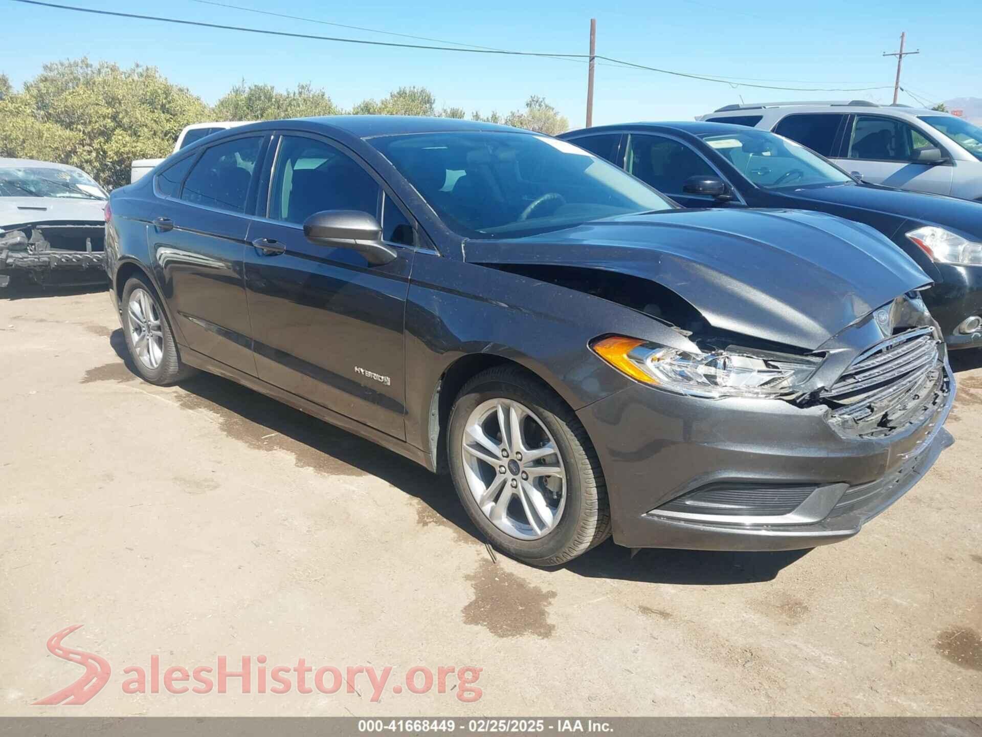 2018 FORD FUSION HYBRID — VIN 3FA6P0LU0JR225031