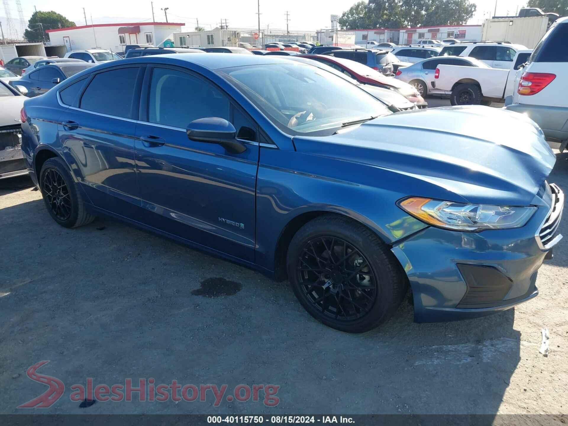 2019 FORD FUSION HYBRID — VIN 3FA6P0LU0KR201992