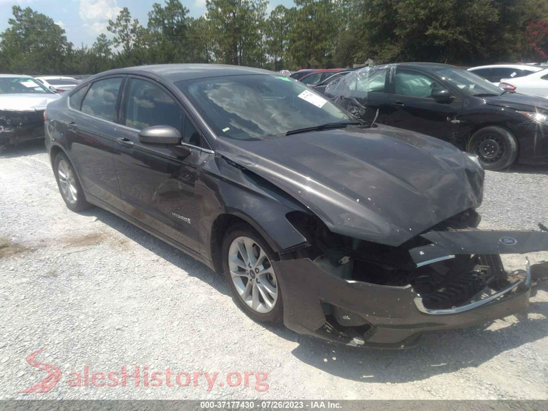 2019 FORD FUSION HYBRID — VIN 3FA6P0LU0KR205931