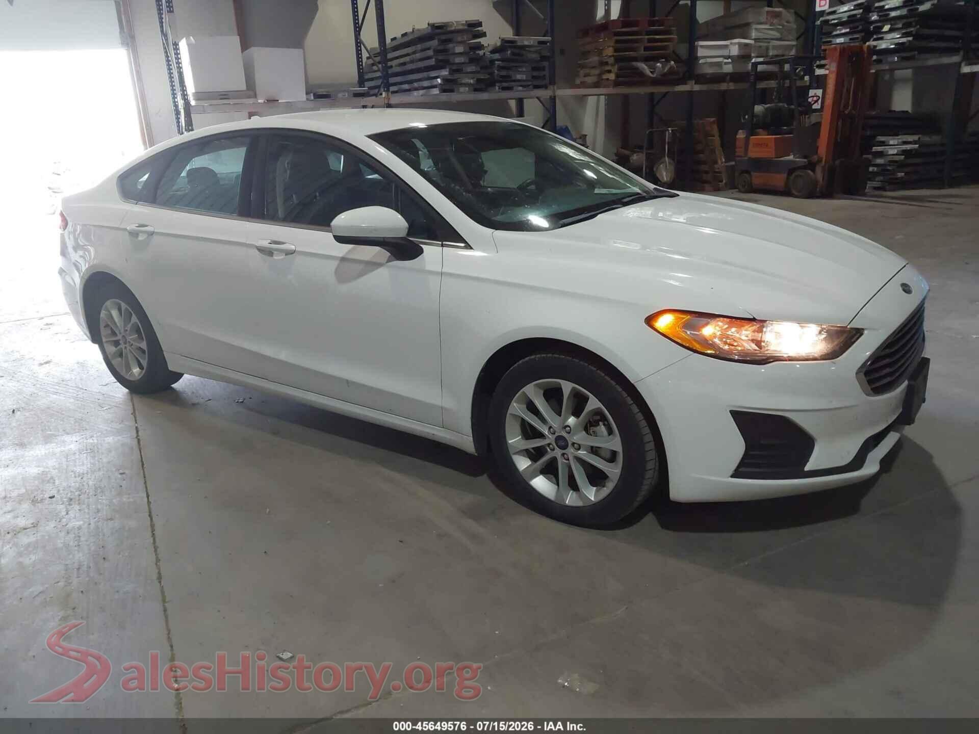 2020 FORD FUSION — VIN 3FA6P0LU0LR233729