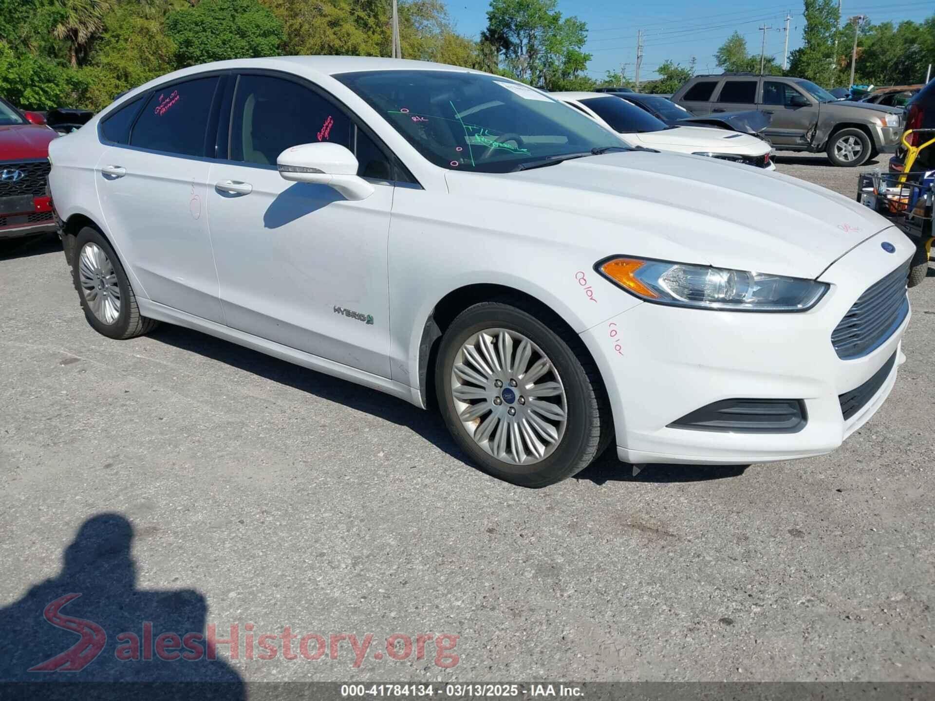 2016 FORD FUSION HYBRID — VIN 3FA6P0LU1GR388151