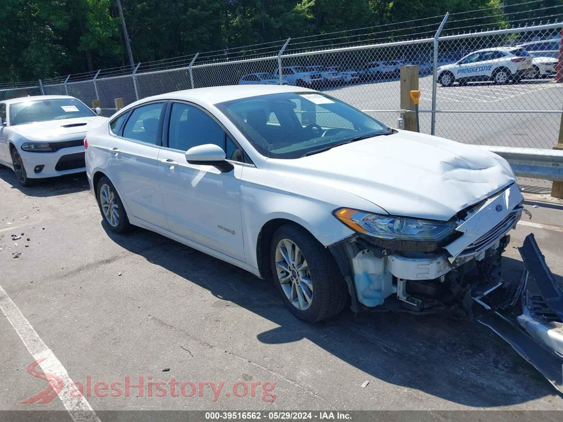 2017 FORD FUSION HYBRID — VIN 3FA6P0LU1HR385347