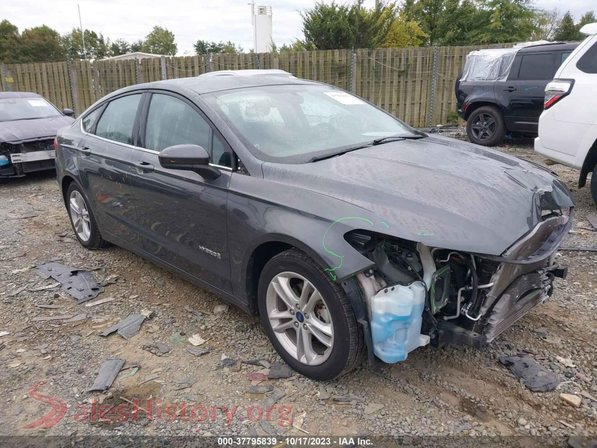 2018 FORD FUSION HYBRID — VIN 3FA6P0LU1JR138948