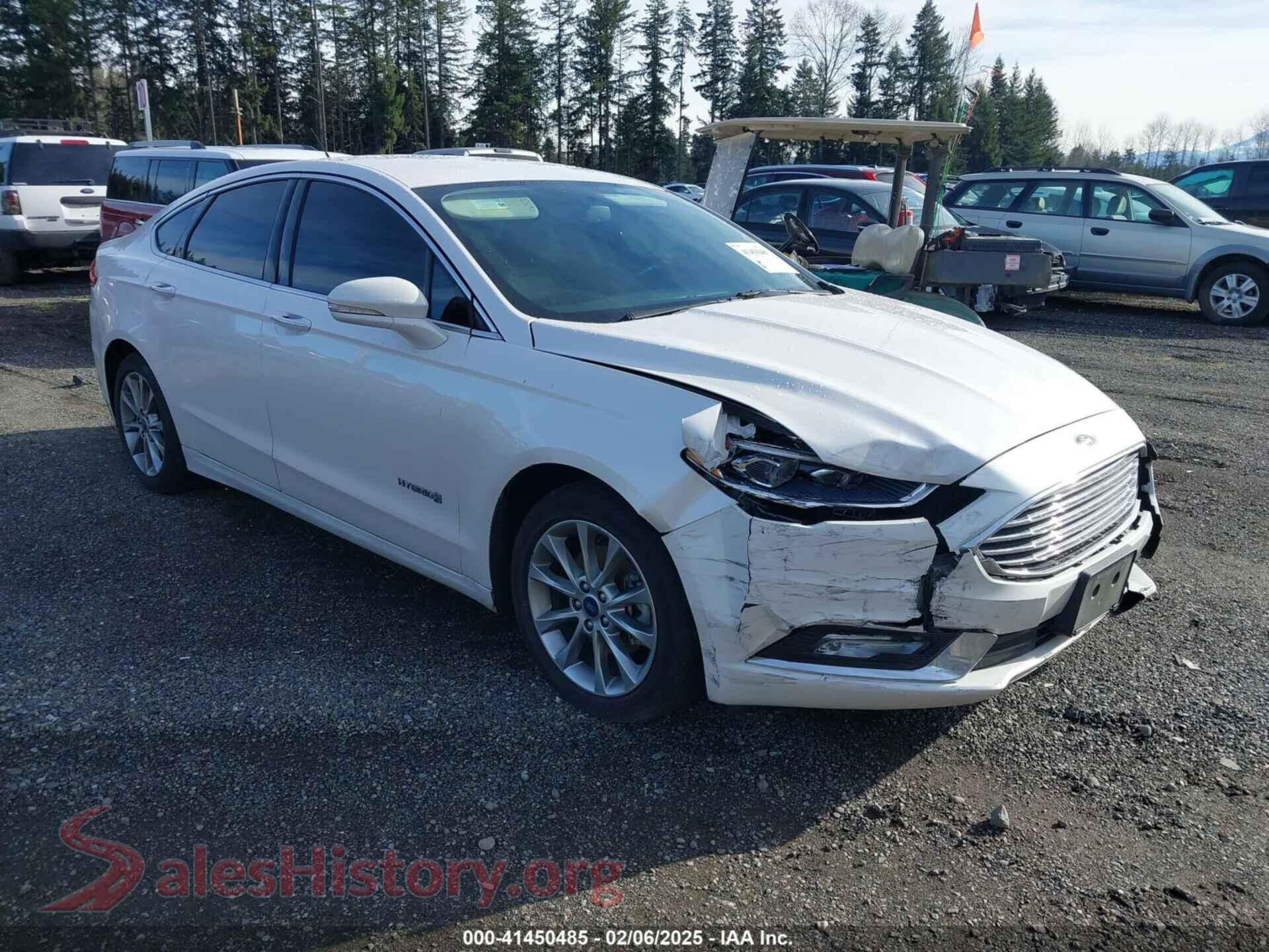 2017 FORD FUSION HYBRID — VIN 3FA6P0LU2HR164050
