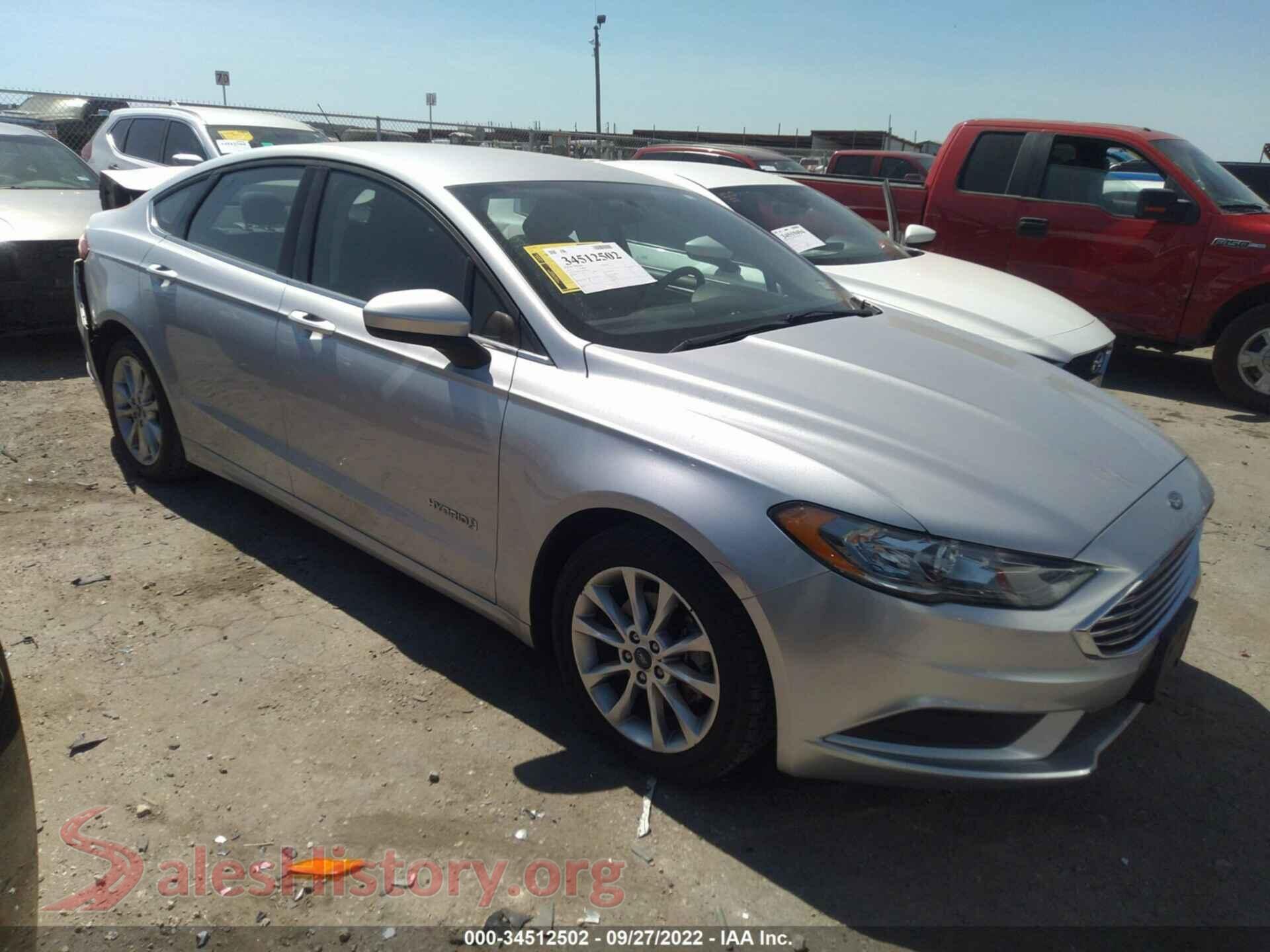 2017 FORD FUSION — VIN 3FA6P0LU2HR223078