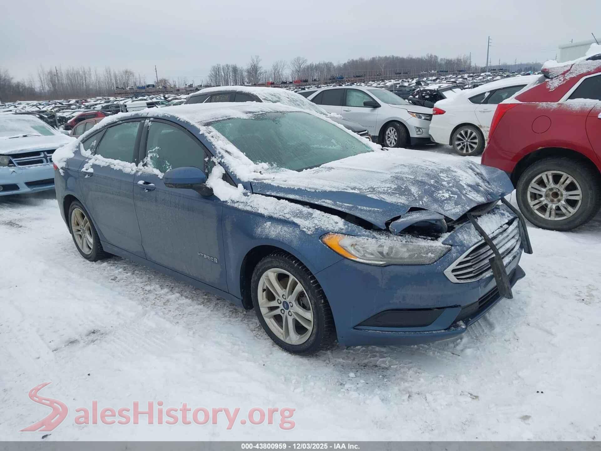2018 FORD FUSION HYBRID — VIN 3FA6P0LU2JR124069