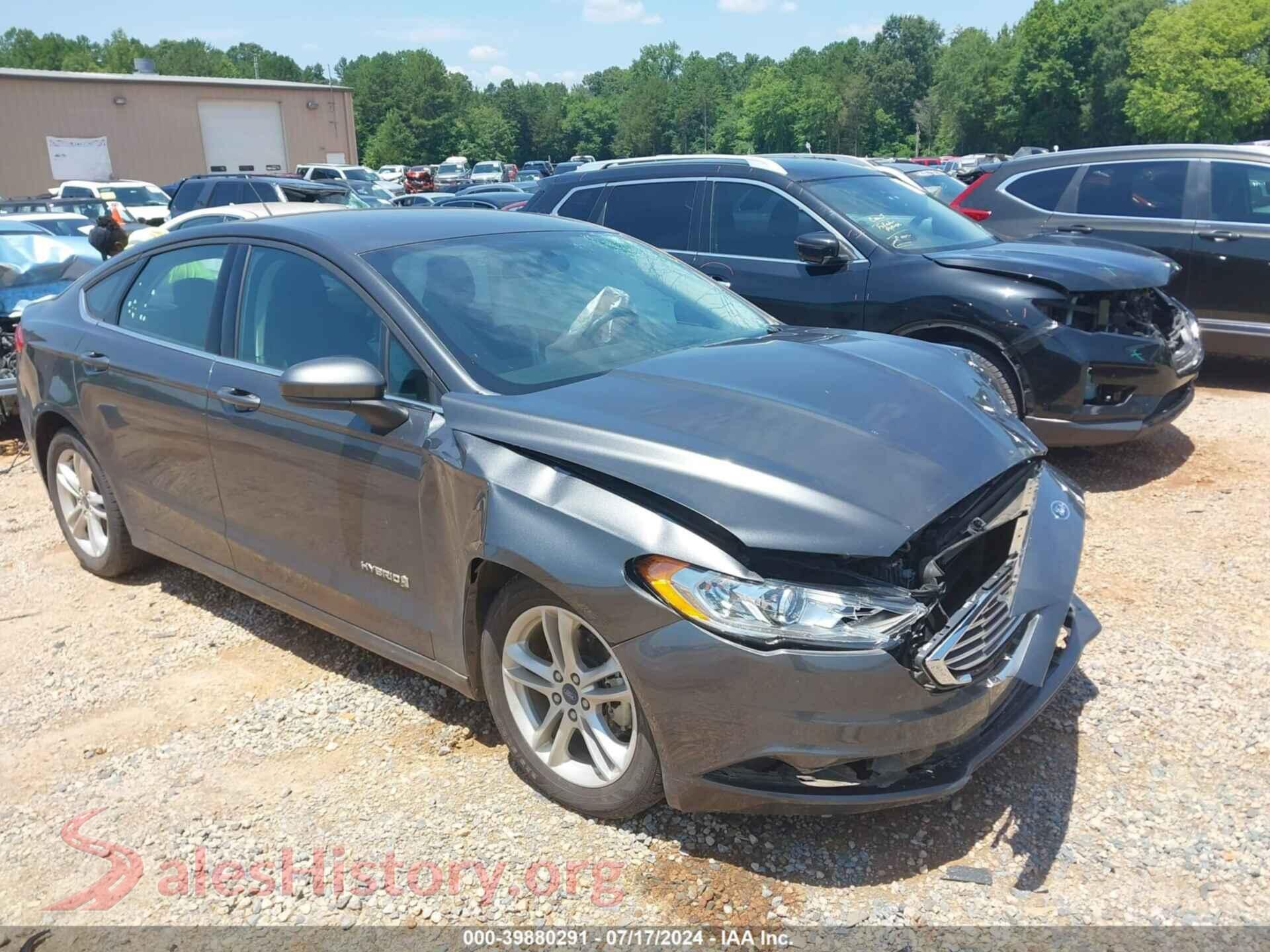2018 FORD FUSION HYBRID — VIN 3FA6P0LU2JR160070