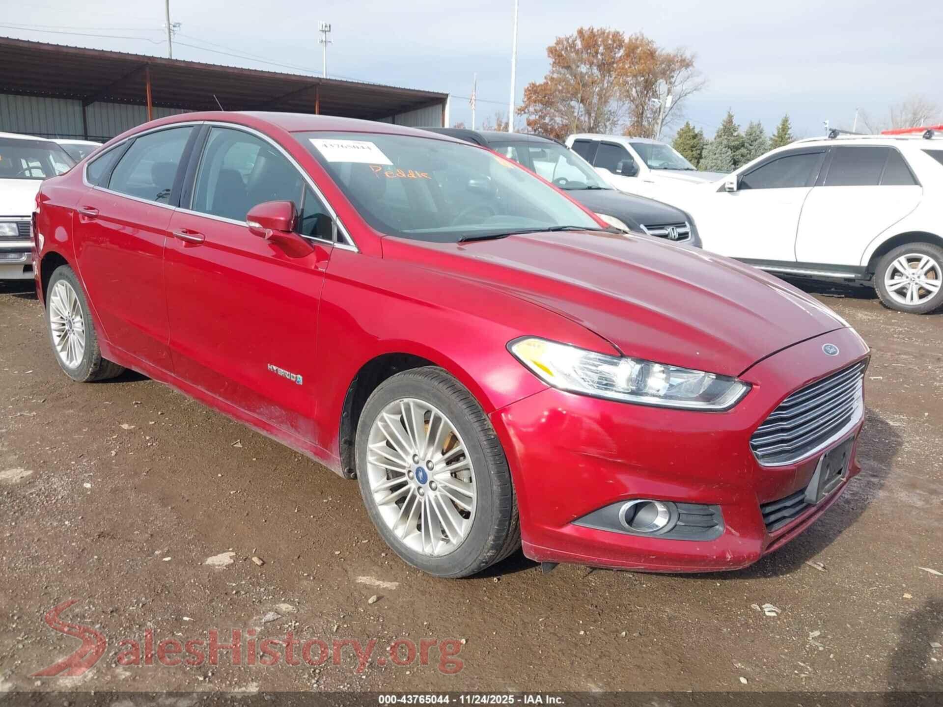 2014 FORD FUSION HYBRID — VIN 3FA6P0LU3ER304876