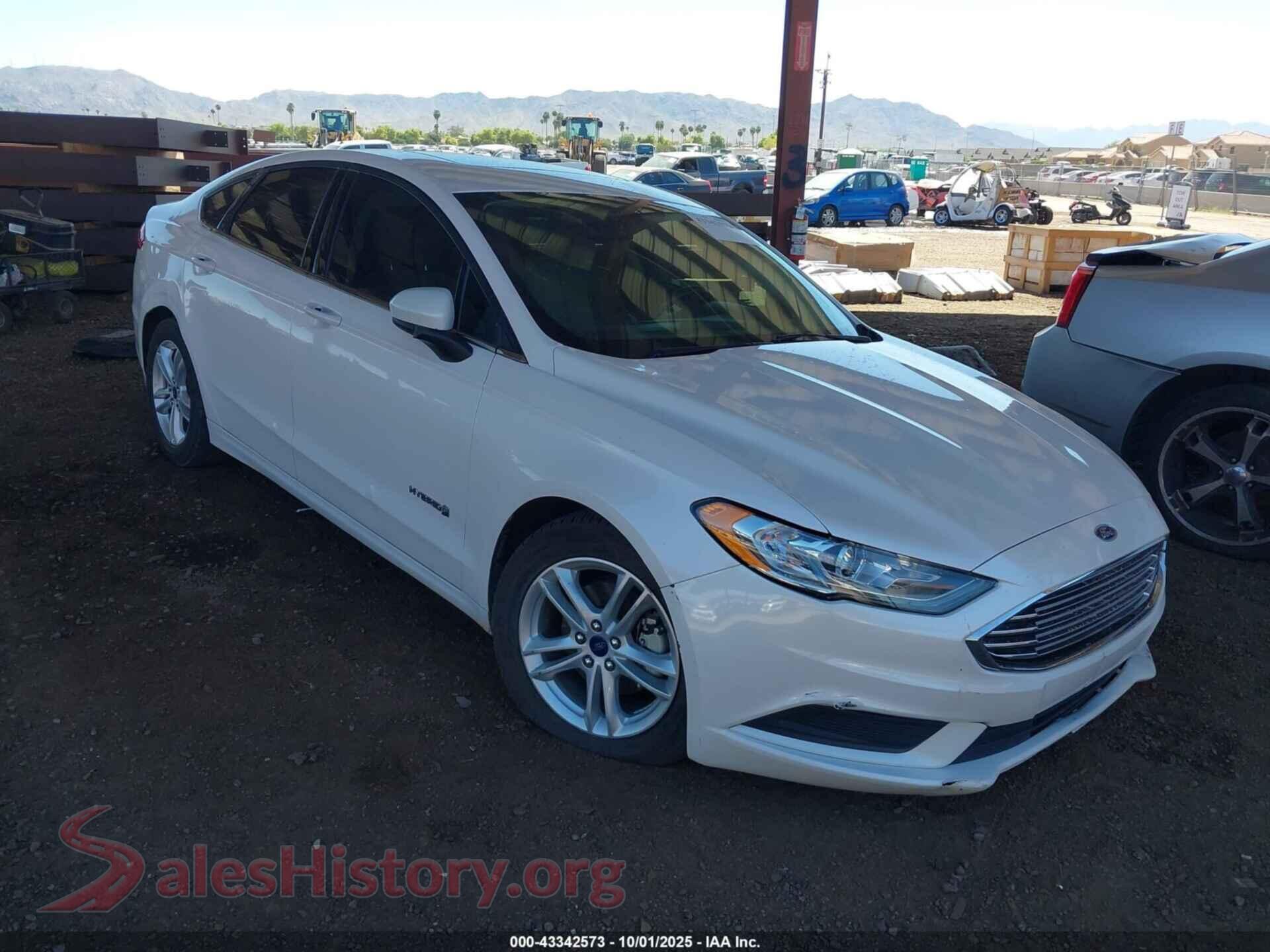 2018 FORD FUSION HYBRID — VIN 3FA6P0LU3JR150616