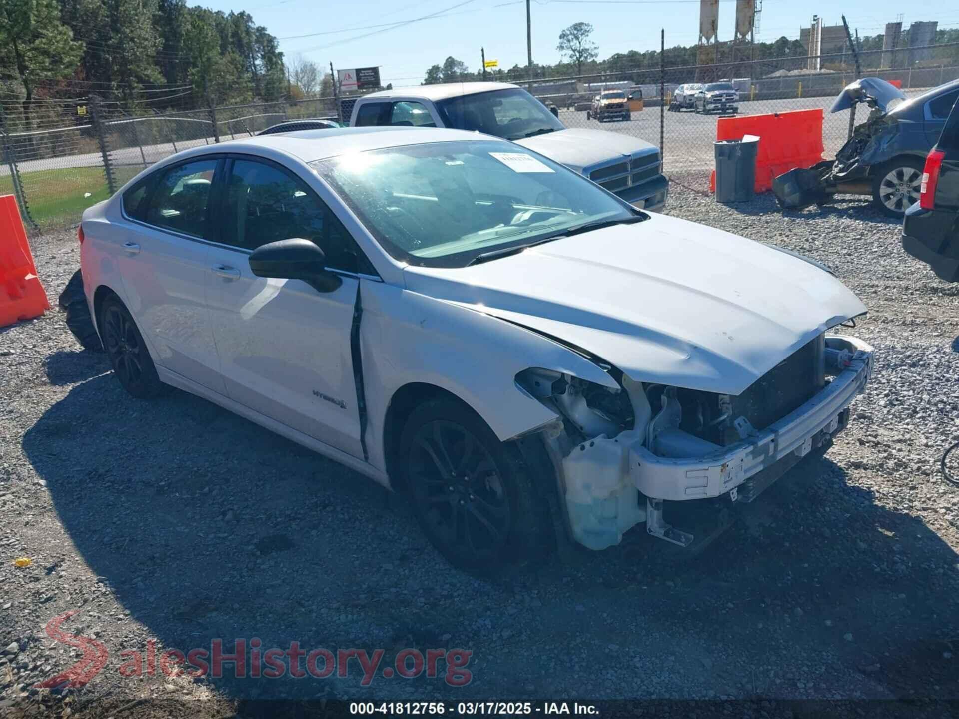 2018 FORD FUSION HYBRID — VIN 3FA6P0LU3JR225833