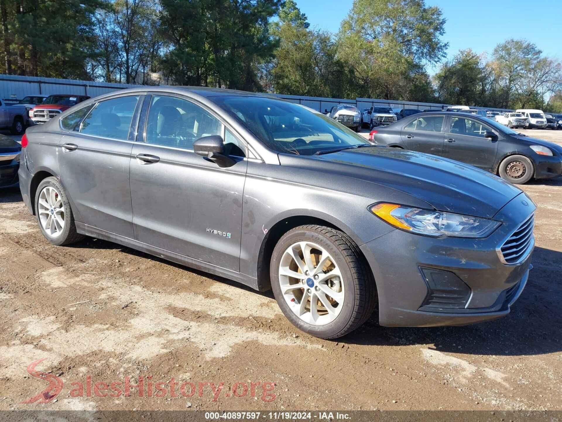 2019 FORD FUSION HYBRID — VIN 3FA6P0LU3KR188171