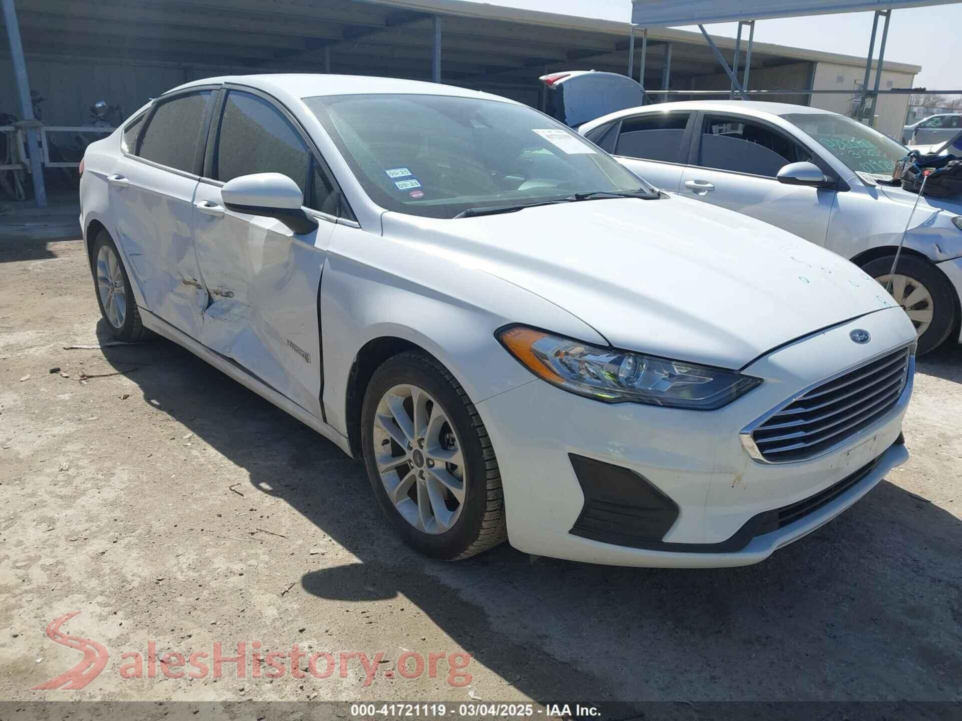 2019 FORD FUSION HYBRID — VIN 3FA6P0LU3KR206992