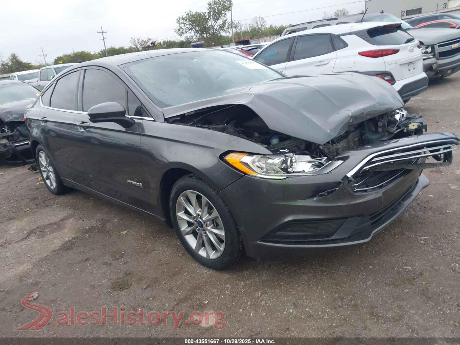 2017 FORD FUSION HYBRID — VIN 3FA6P0LU4HR315227