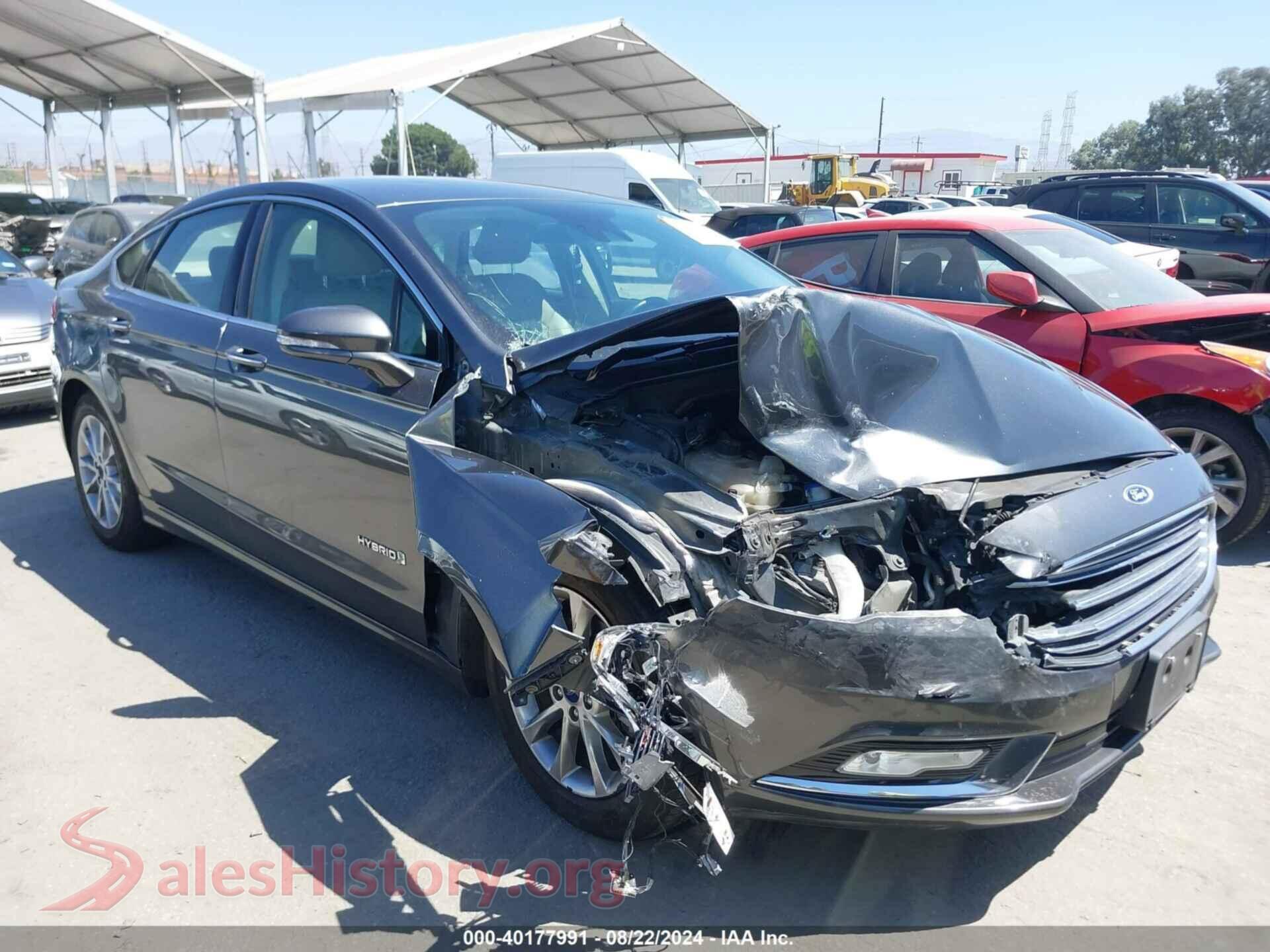 2017 FORD FUSION HYBRID — VIN 3FA6P0LU4HR319598