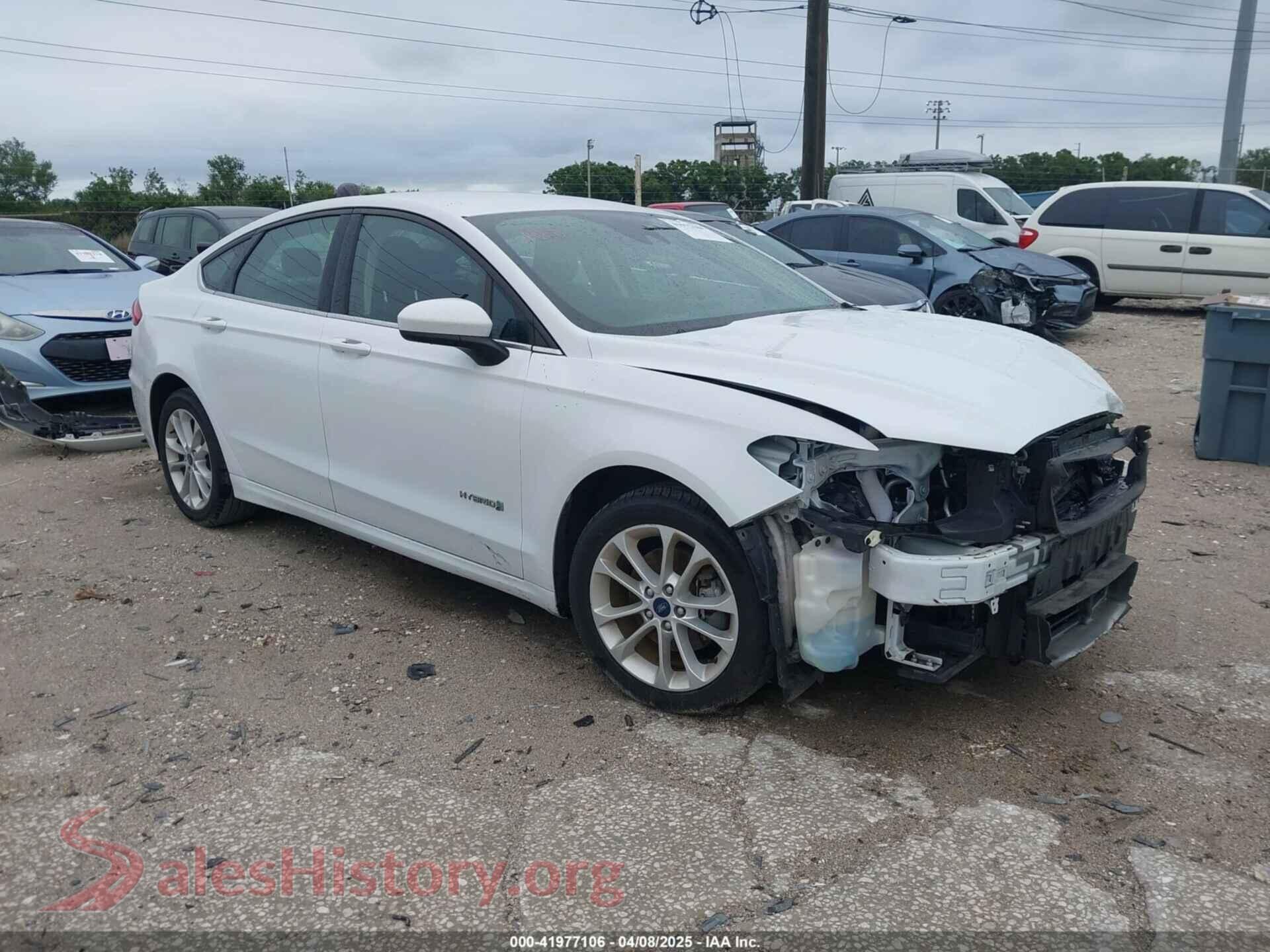 2019 FORD FUSION HYBRID — VIN 3FA6P0LU4KR204801
