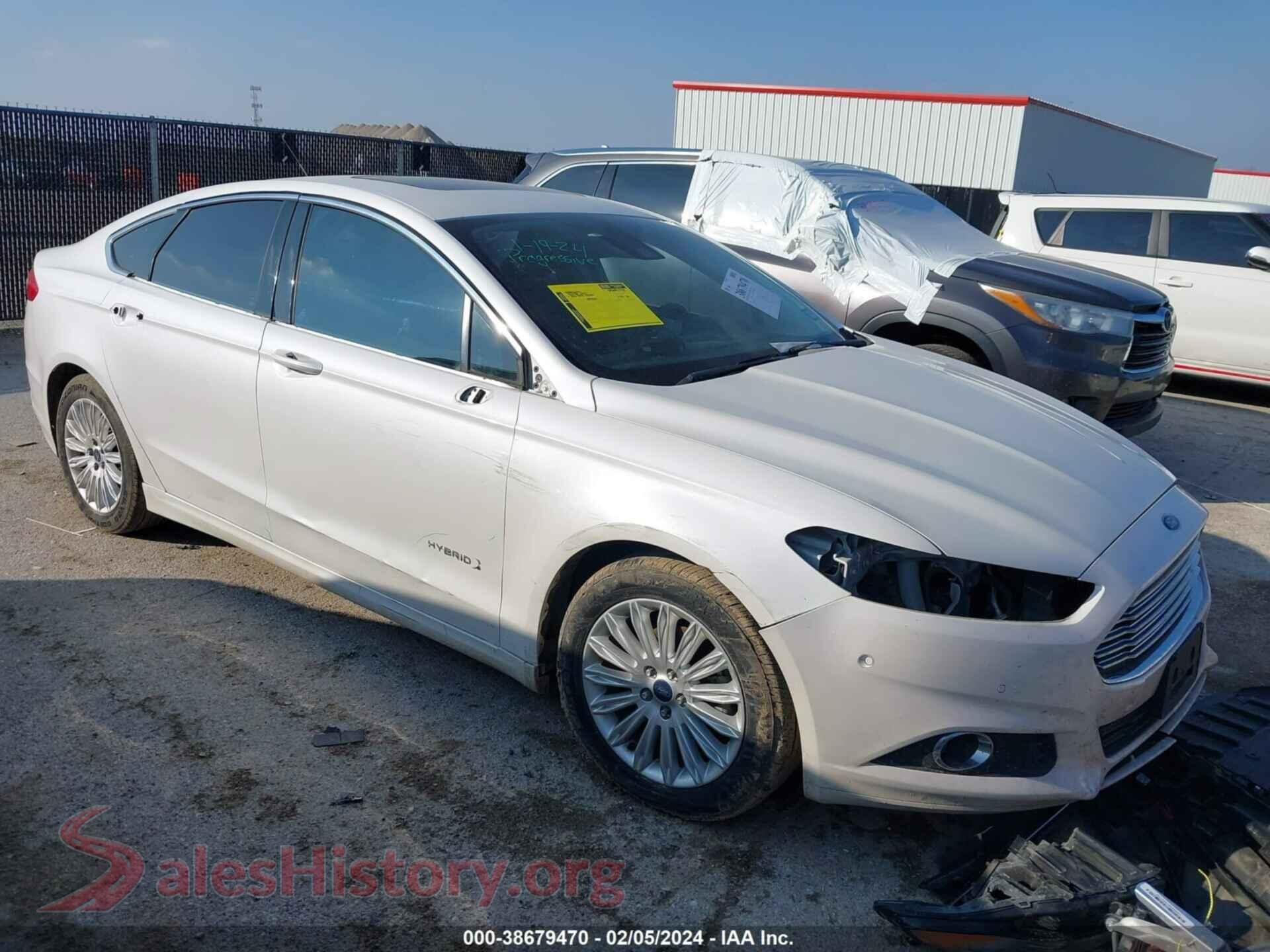 2016 FORD FUSION HYBRID — VIN 3FA6P0LU5GR202126