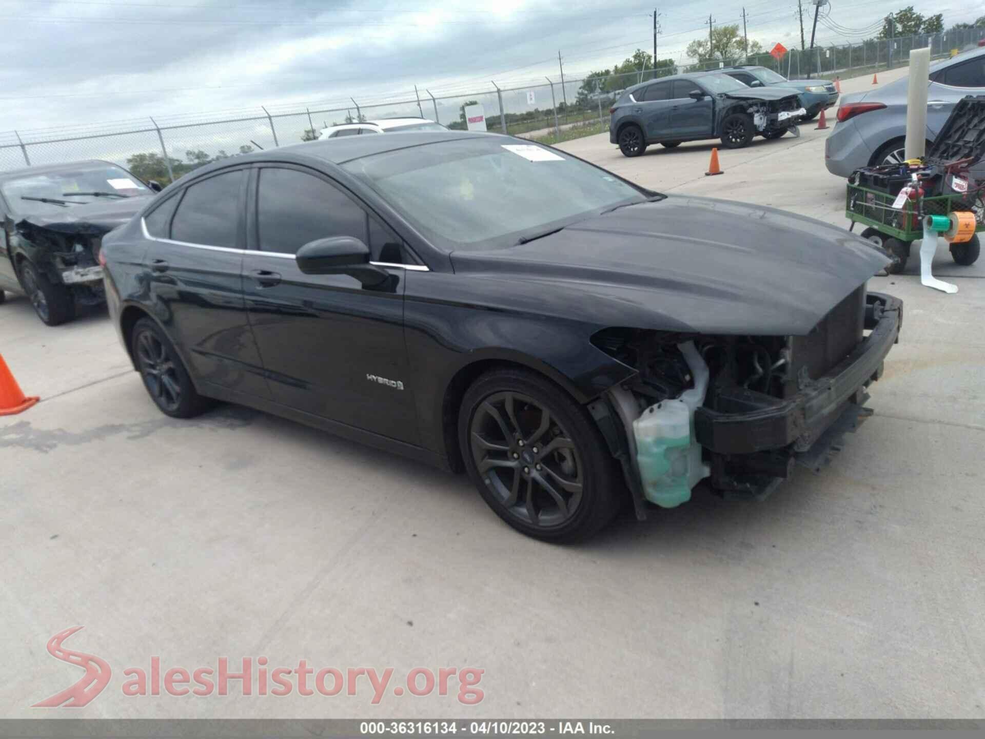 2018 FORD FUSION HYBRID — VIN 3FA6P0LU5JR248840